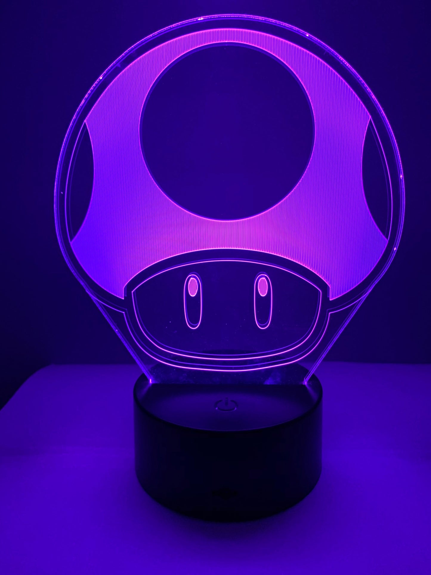 Lampe 3D DEL Champignon Toad One Up (Super Mario)