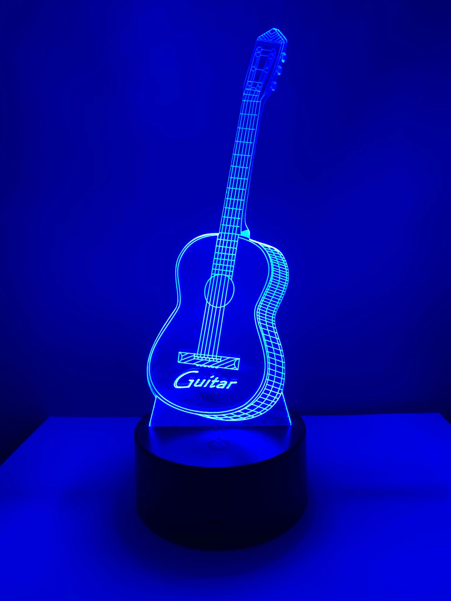 Lampe 3D DEL Guitare sèche (Musique)