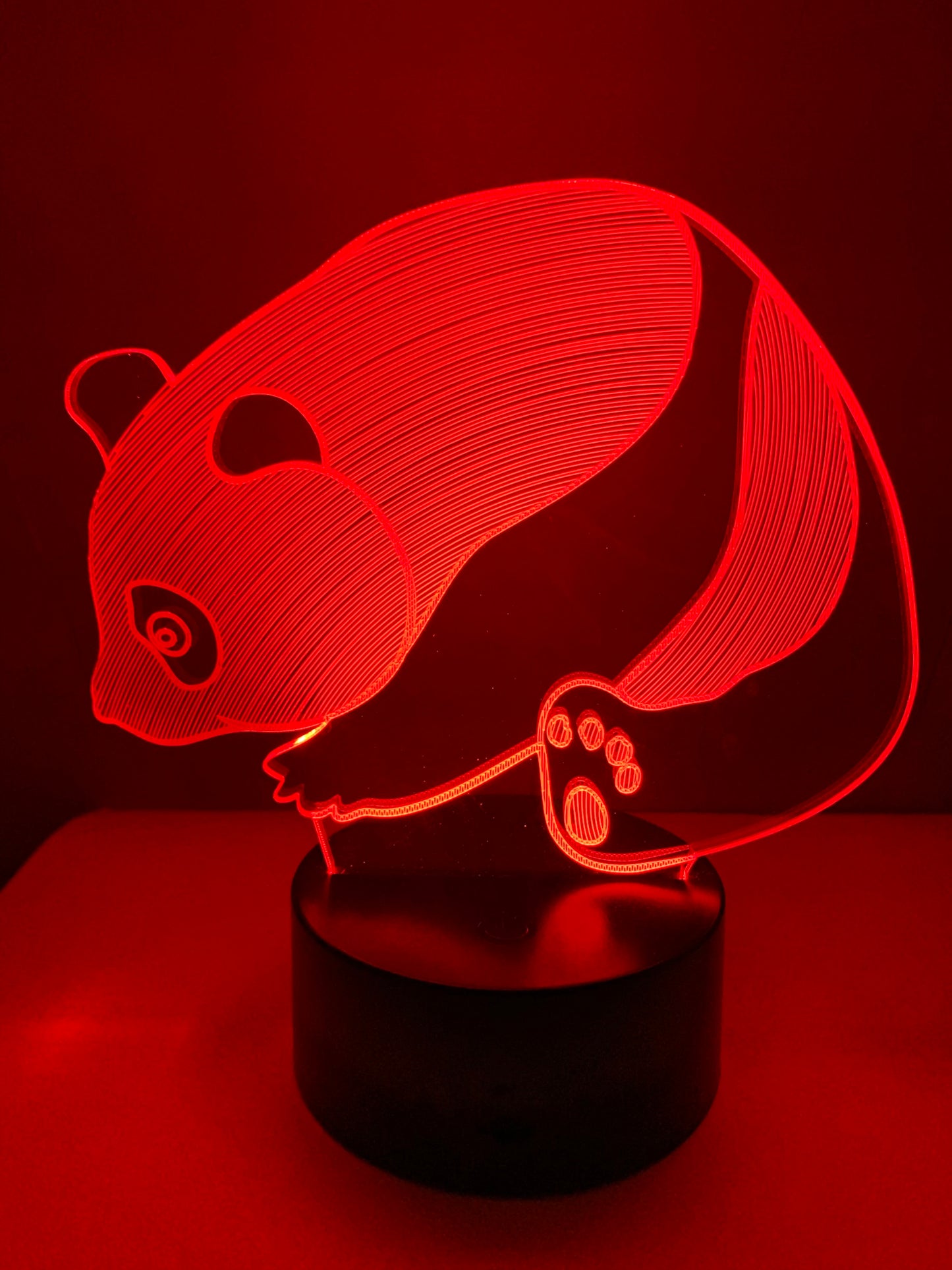 Lampe 3D DEL Panda