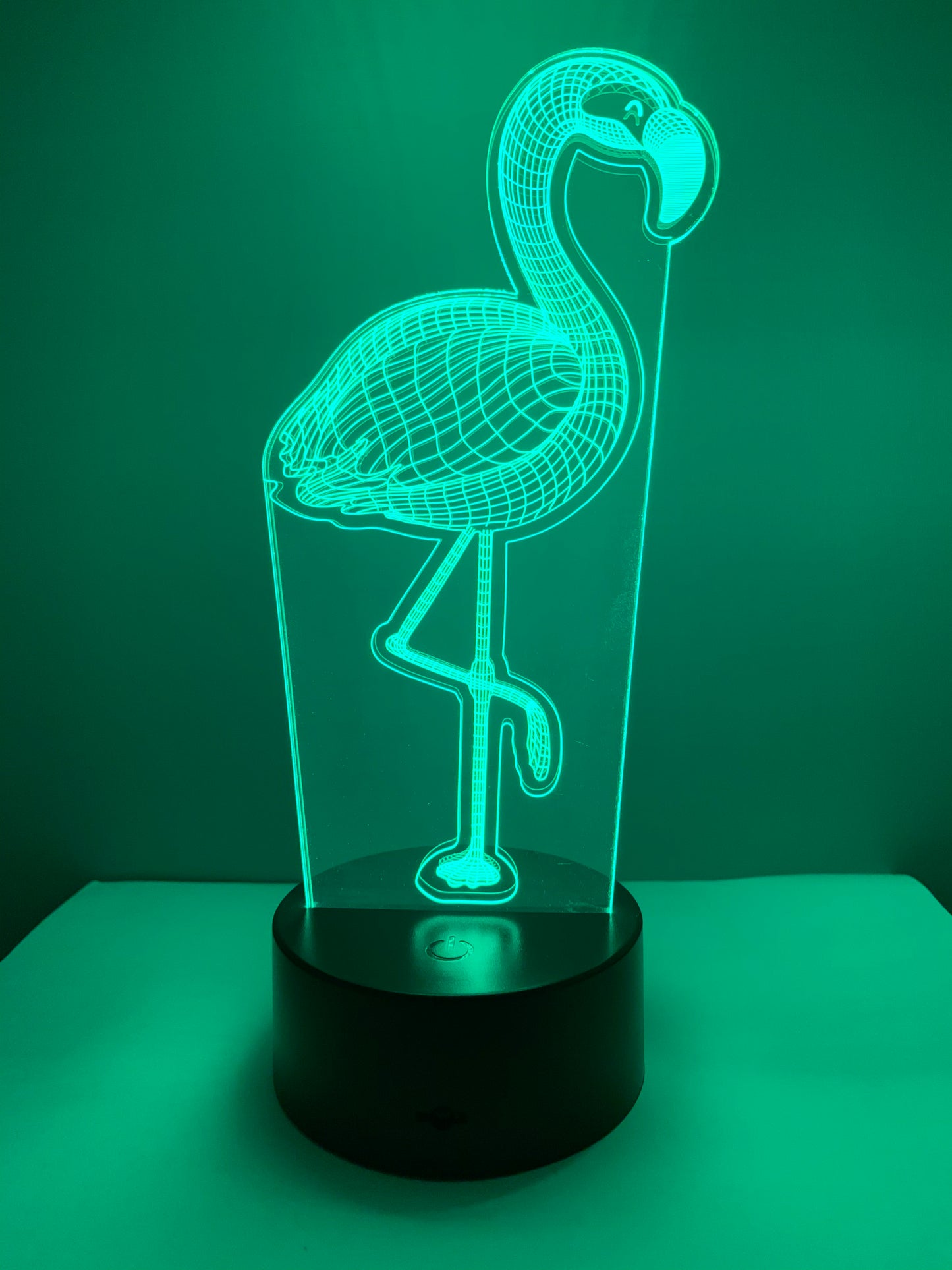 Lampe 3D DEL Flamand Rose