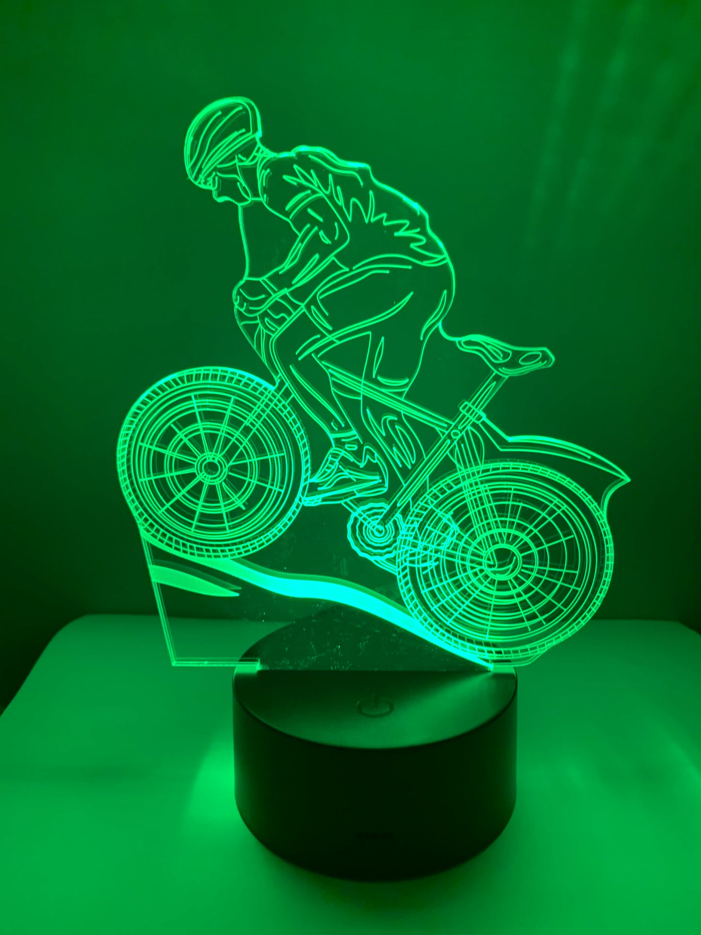 Lampe 3D DEL Cycliste Vélo - Bicyclette