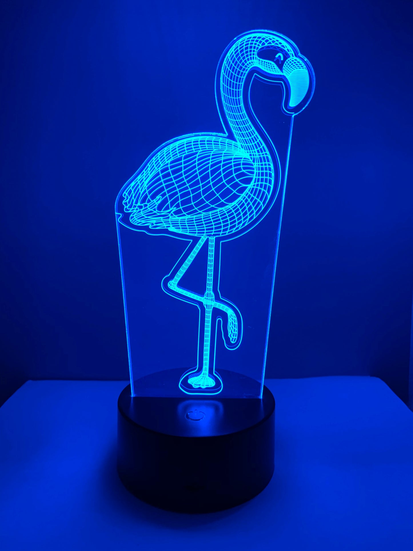 Lampe 3D DEL Flamand Rose