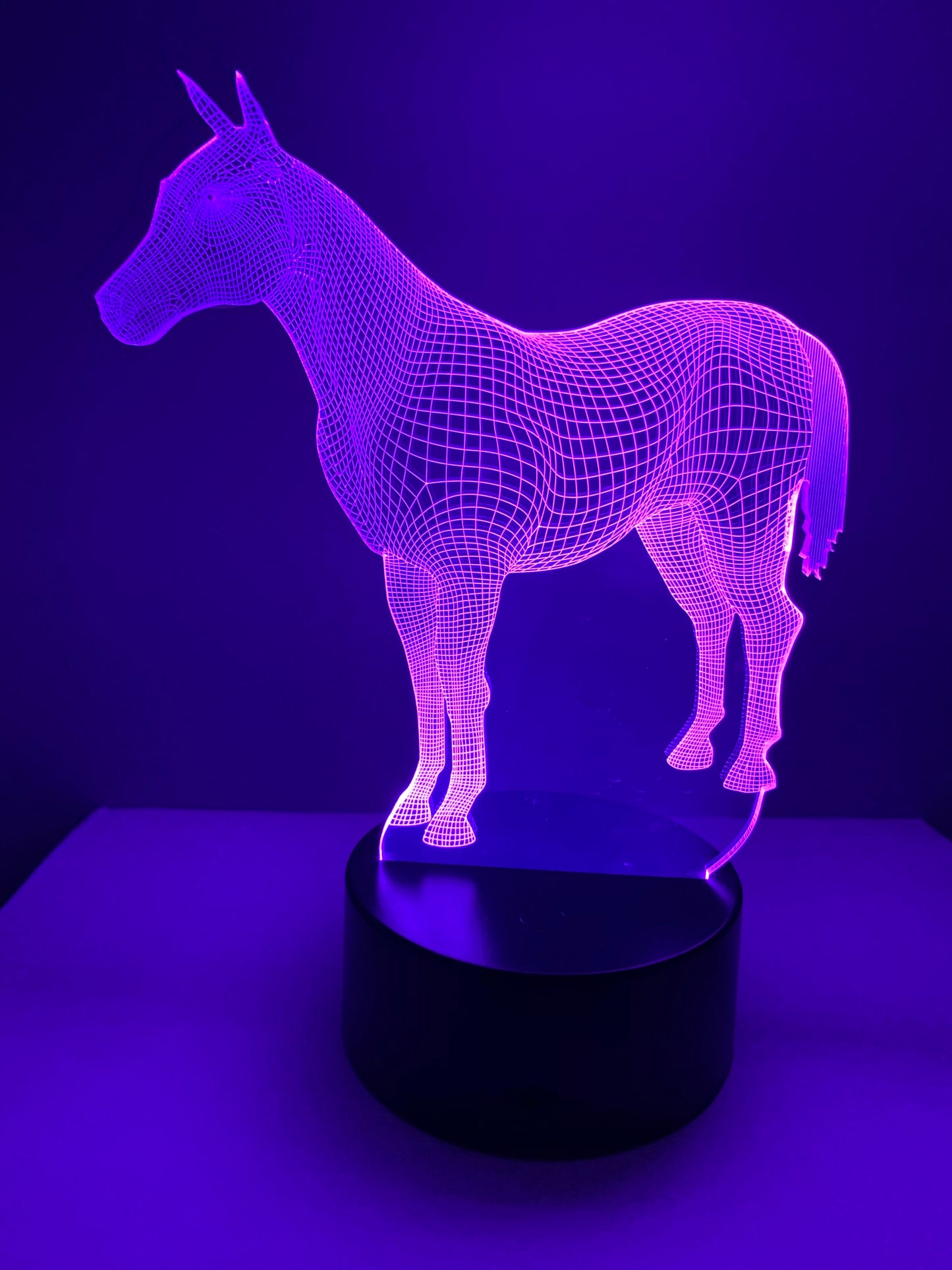 Lampe 3D DEL Cheval