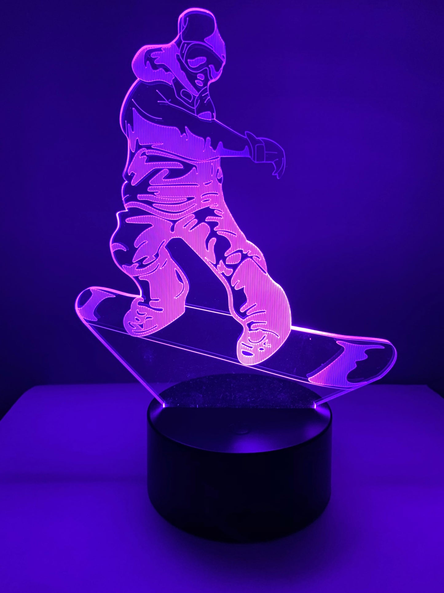 Lampe 3D DEL Snowboard (Planche à neige)
