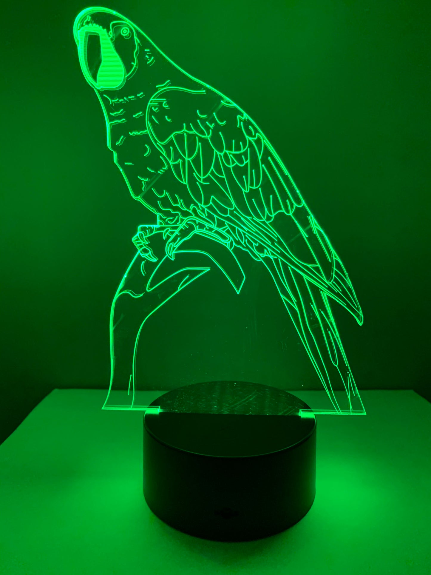 Lampe 3D DEL Perroquet