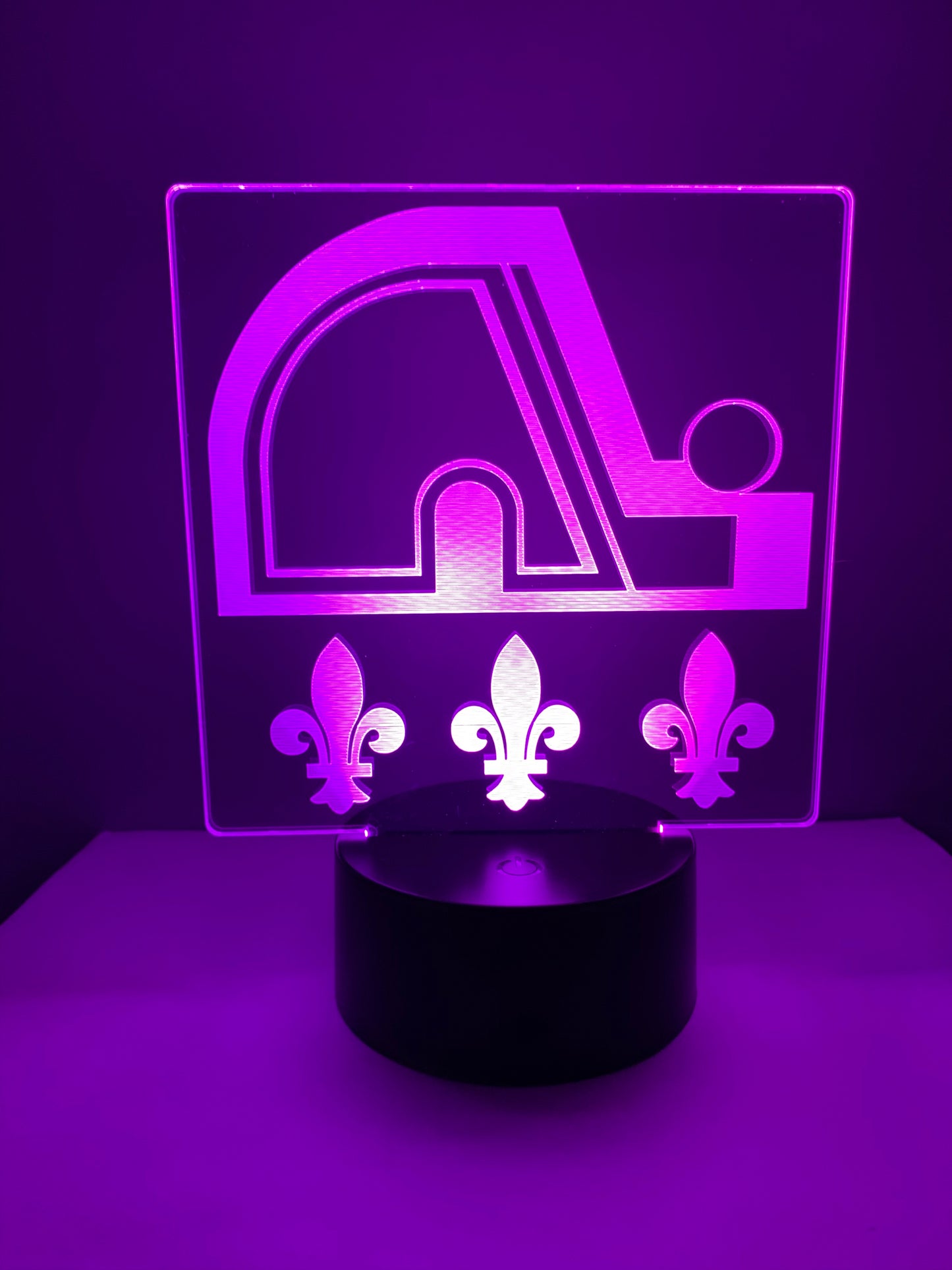 Lampe 3D DEL Hockey Les Nordiques