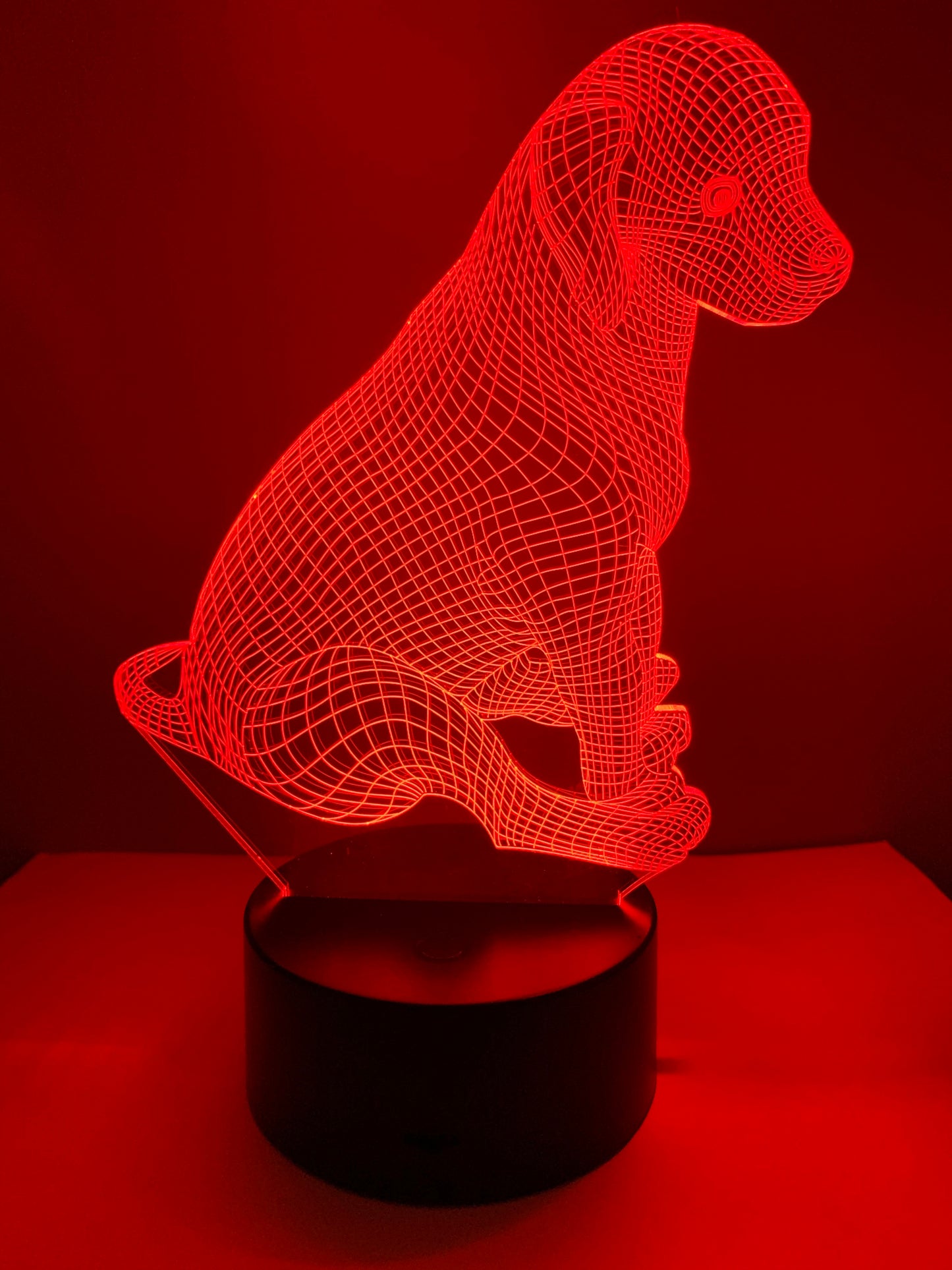 Lampe 3D DEL Jeune Chien (Chiot)