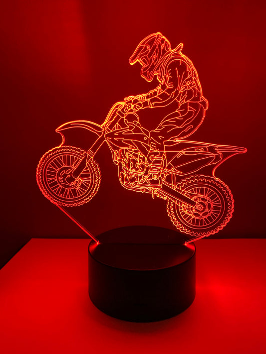 Lampe 3D DEL Motocross (Moto)