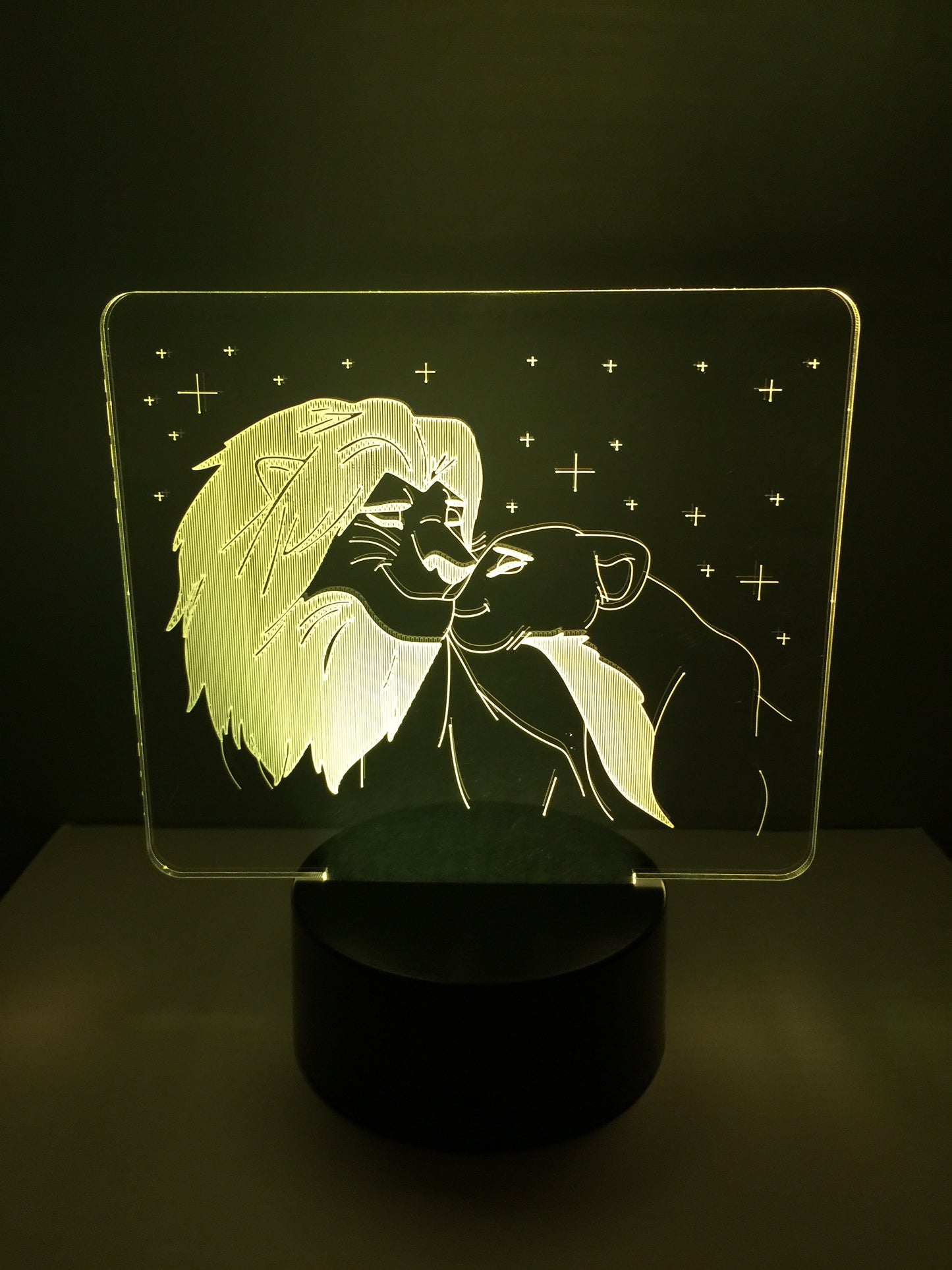 Lampe 3D DEL Le Roi lion