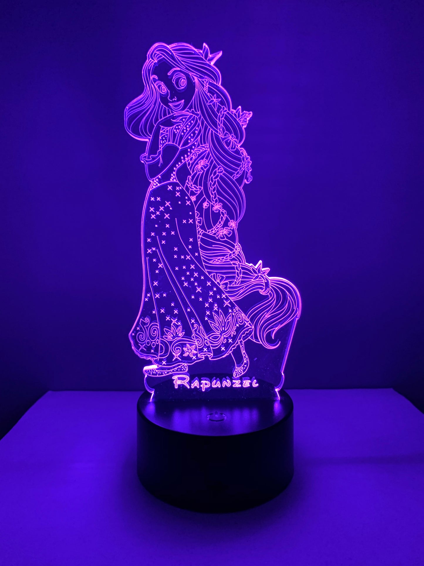 Lampe 3D DEL Raiponce Princesse