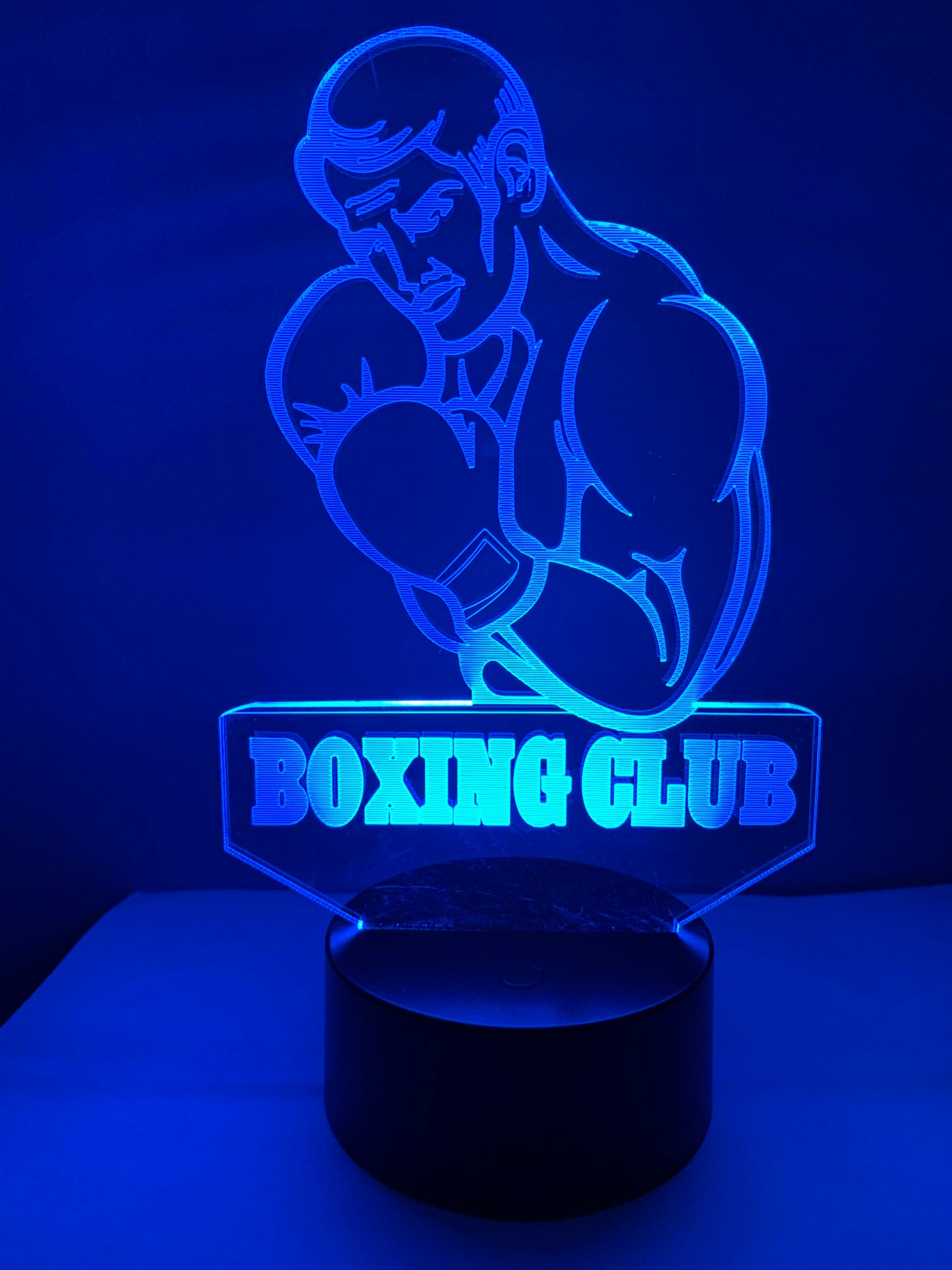 Lampe 3D DEL Club de Boxe (Boxing club)