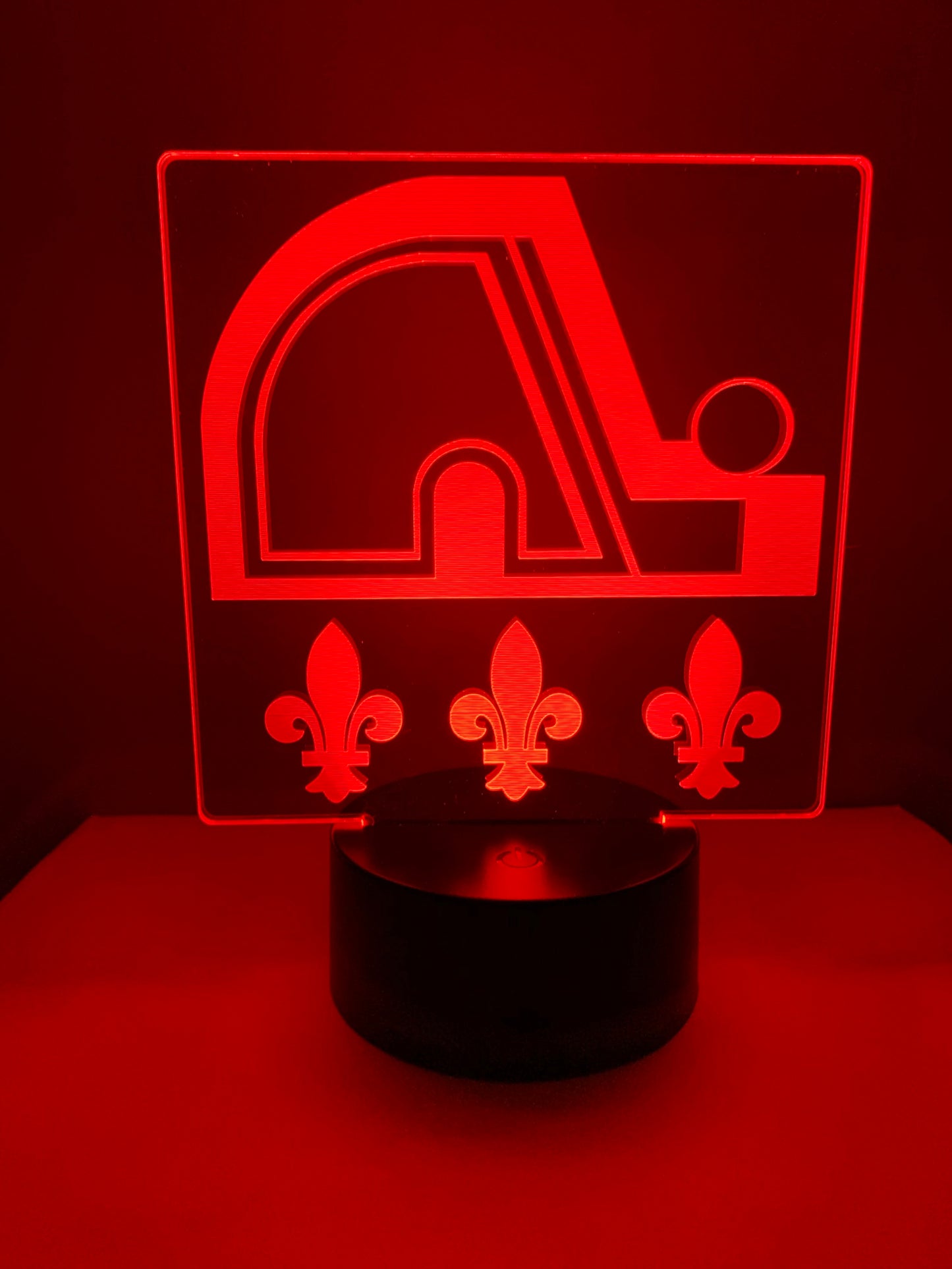 Lampe 3D DEL Hockey Les Nordiques