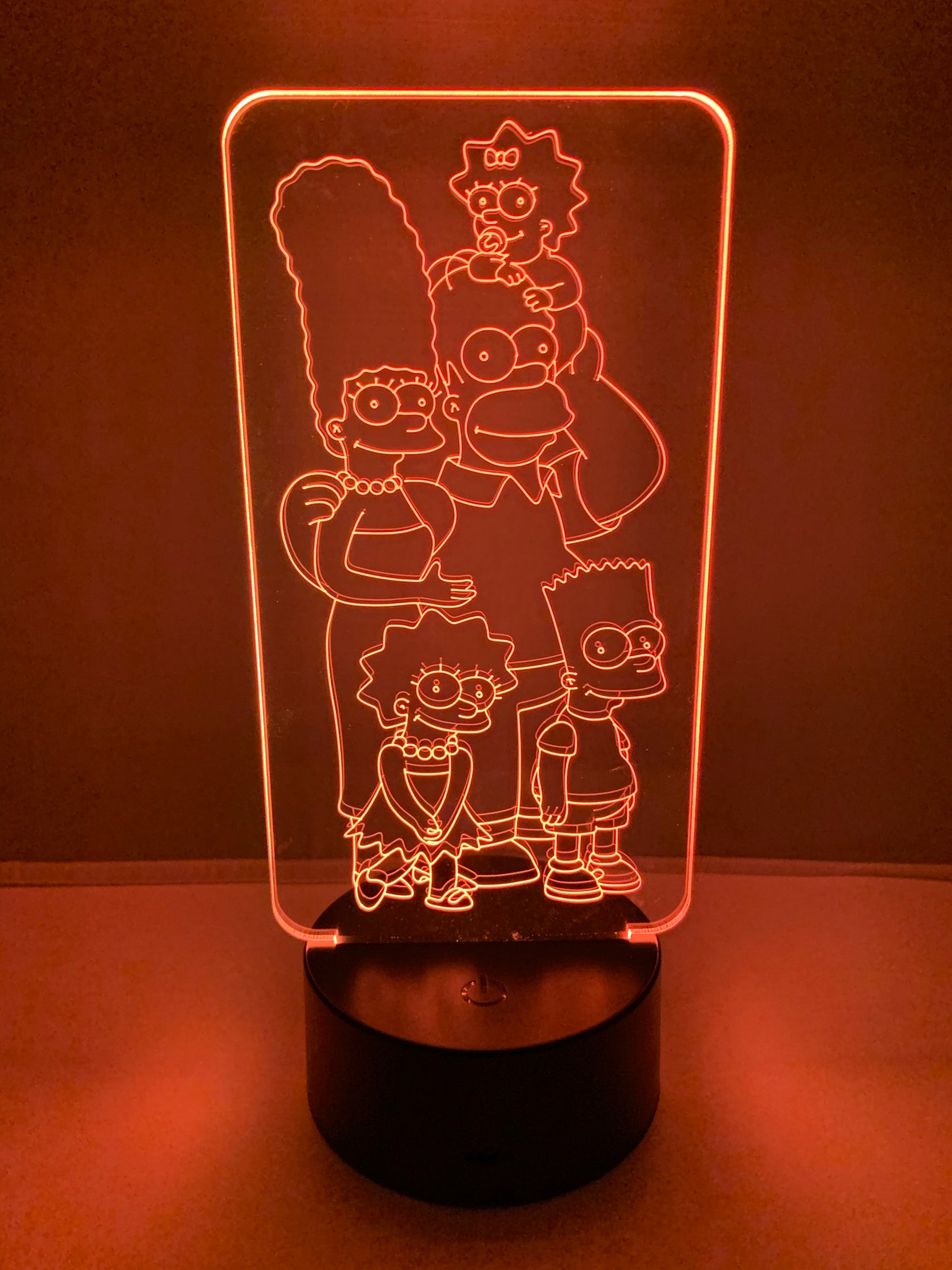 Lampe 3D DEL Les Simpsons
