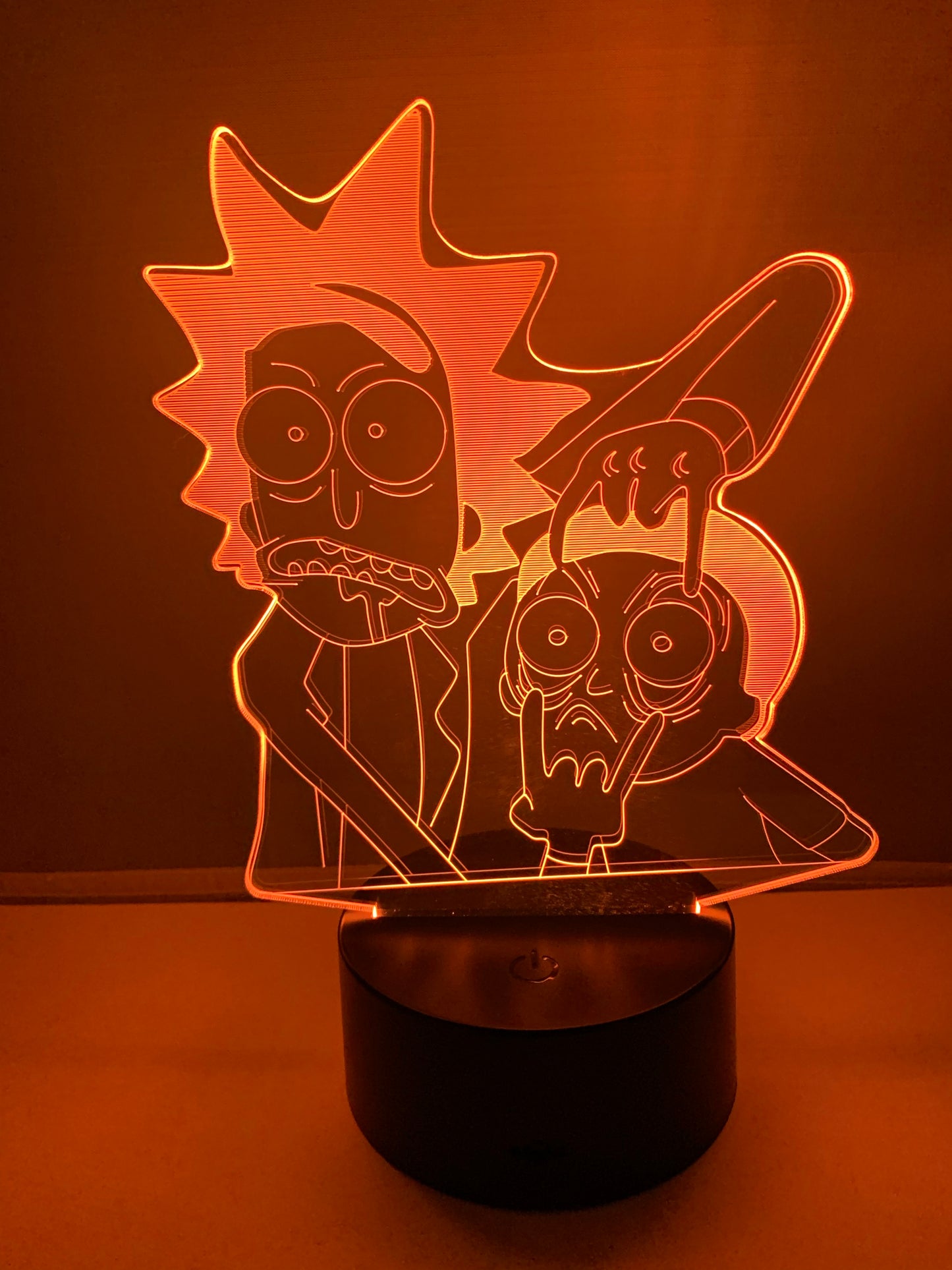 Lampe 3D DEL Rick et Morty