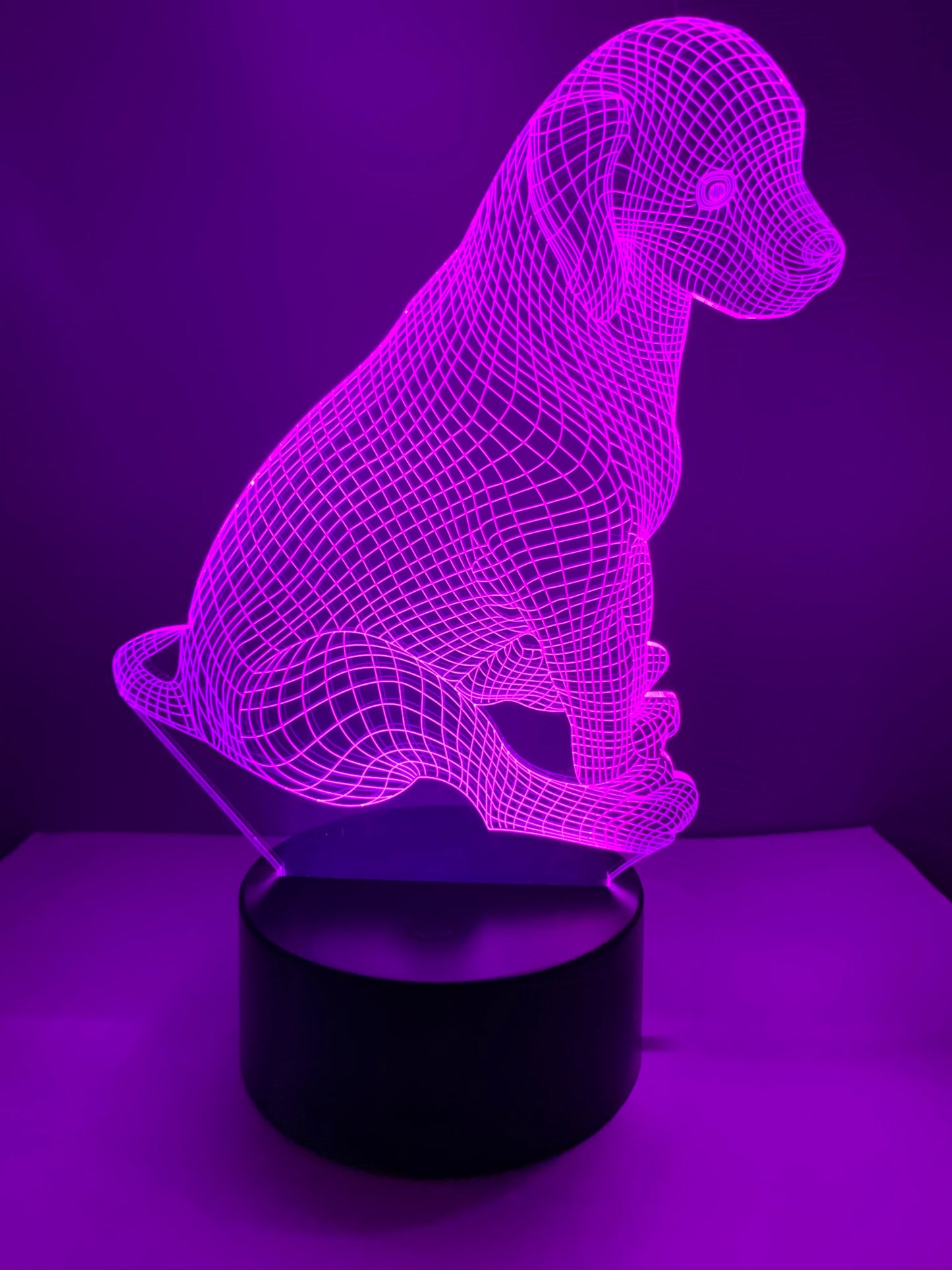Lampe 3D DEL Jeune Chien (Chiot)