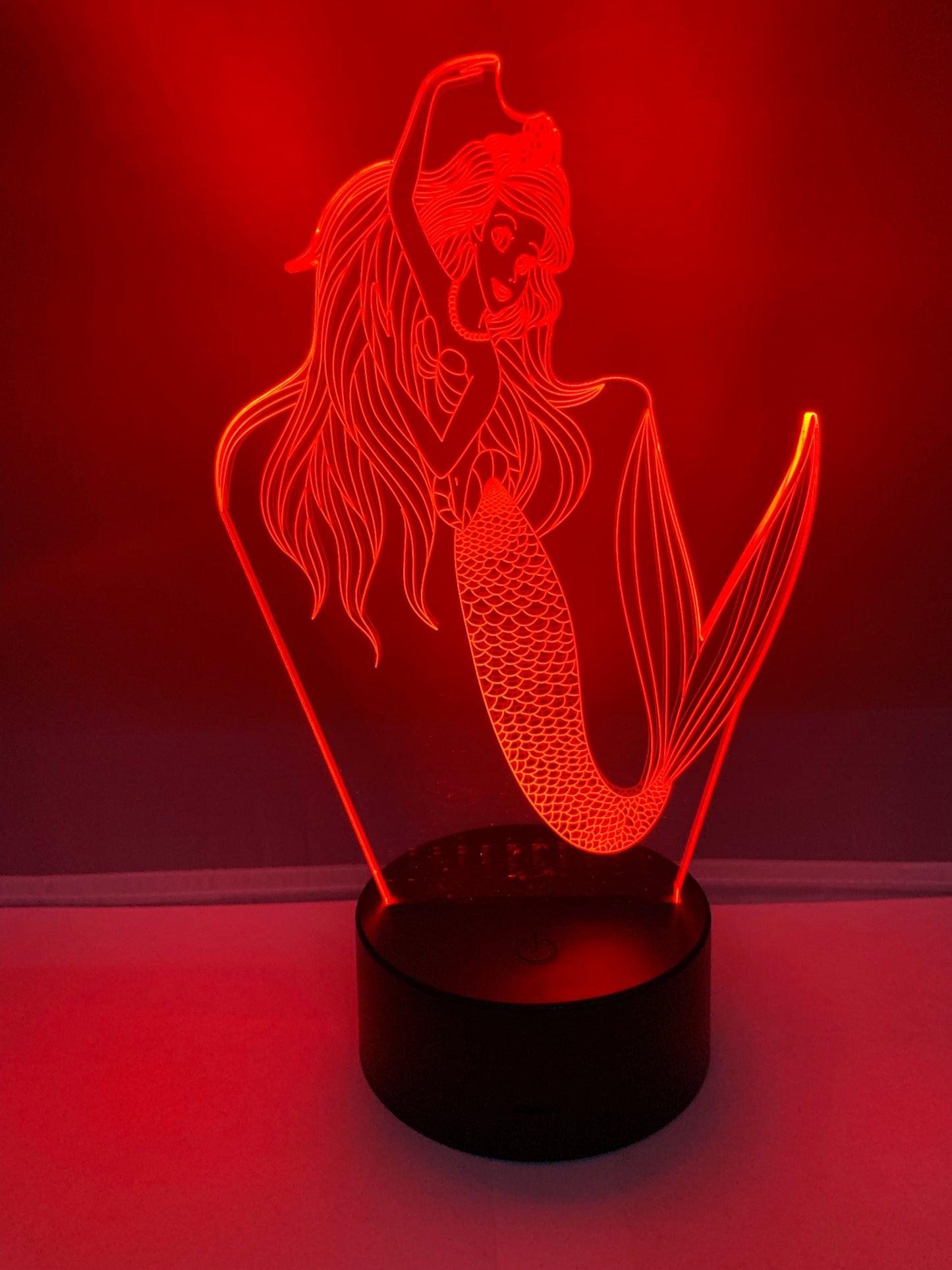 Lampe 3D DEL La Petite Sirène 🧜‍♀️ (Princesse)