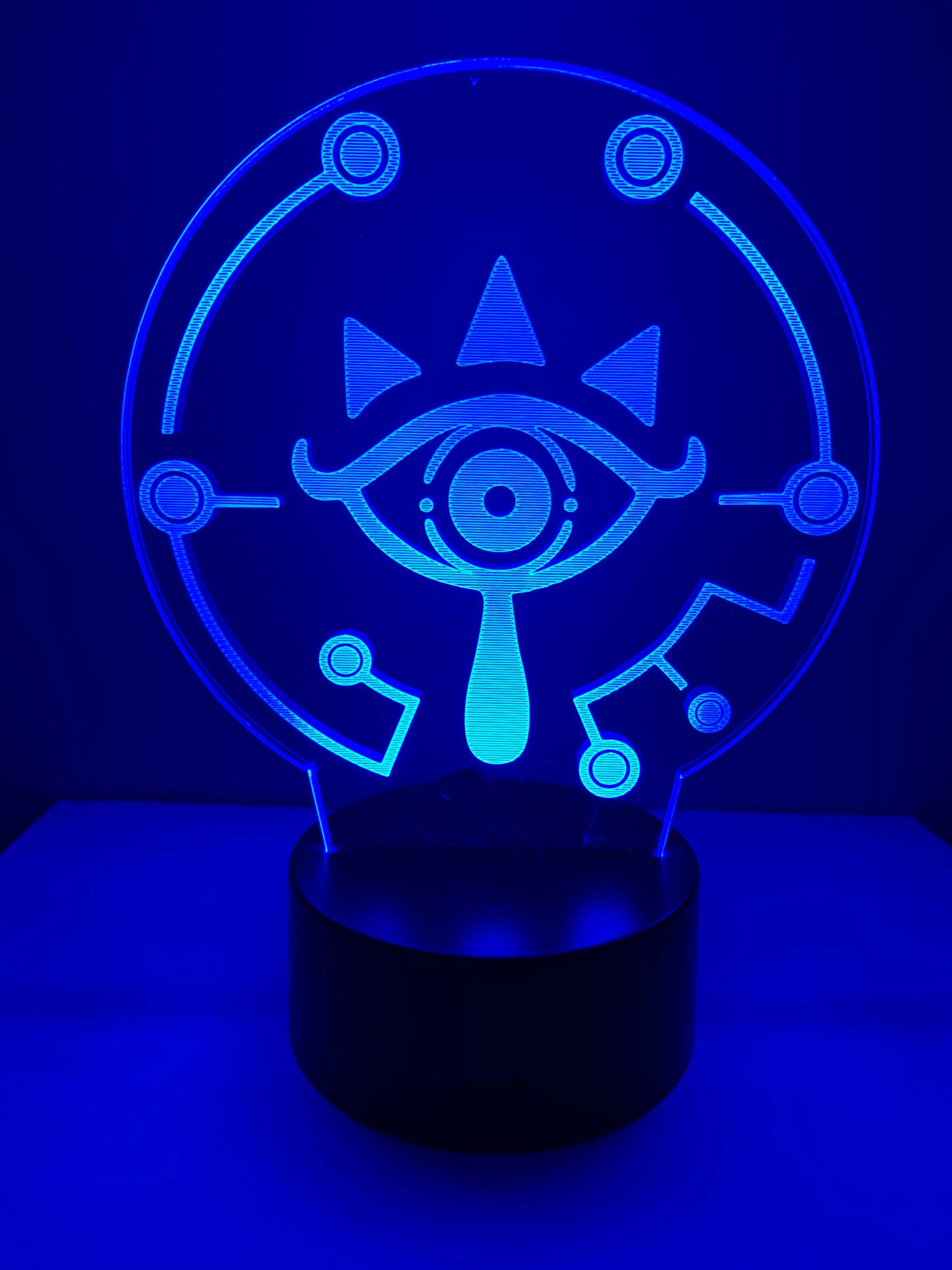 Lampe 3D DEL Zelda Symbole Sheikah
