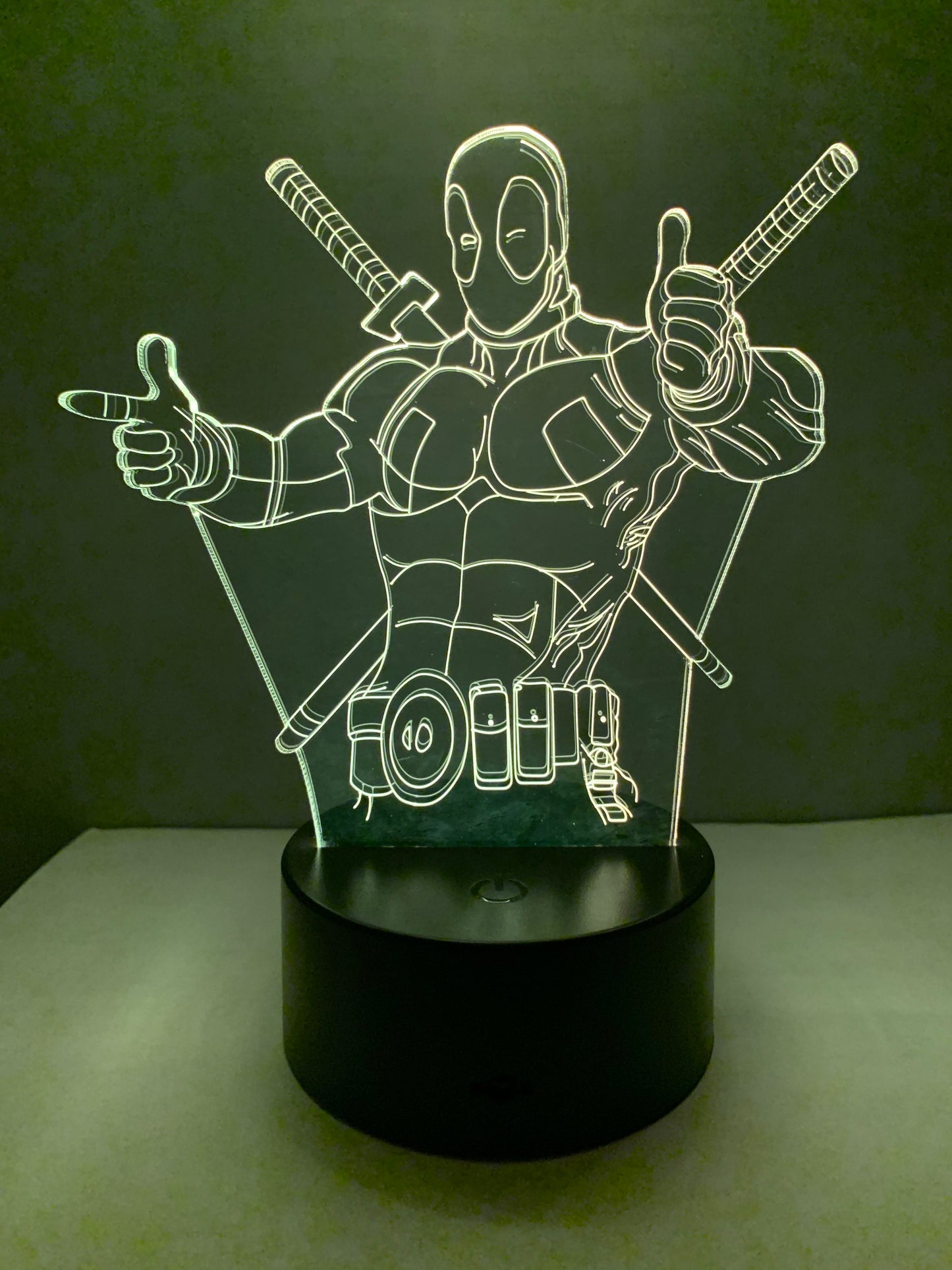 Lampe 3D DEL Deadpool