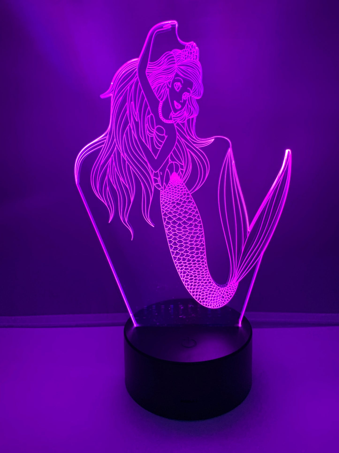 Lampe 3D DEL La Petite Sirène 🧜‍♀️ (Princesse)