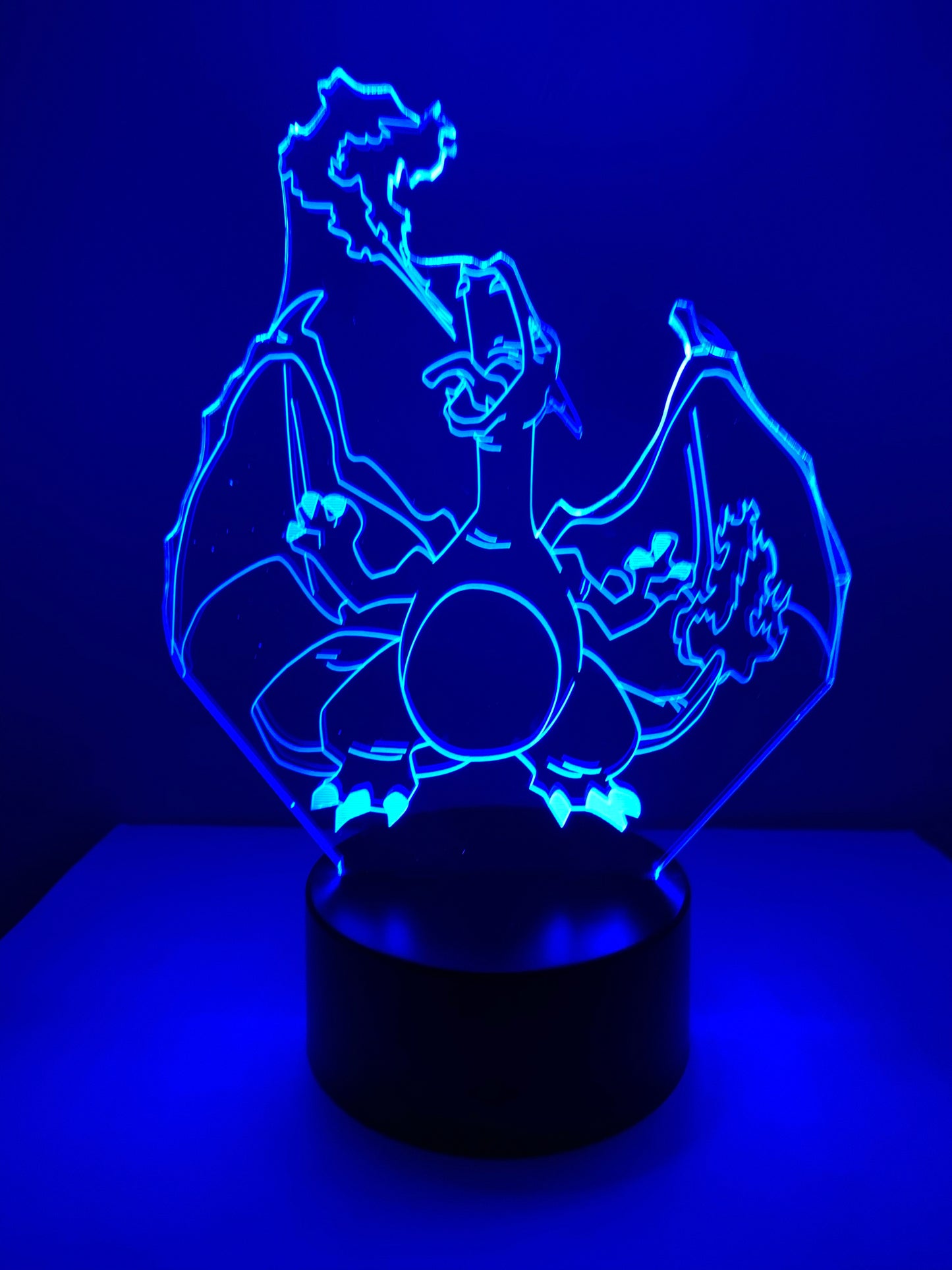 Lampe 3D DEL Charizard Pokémon
