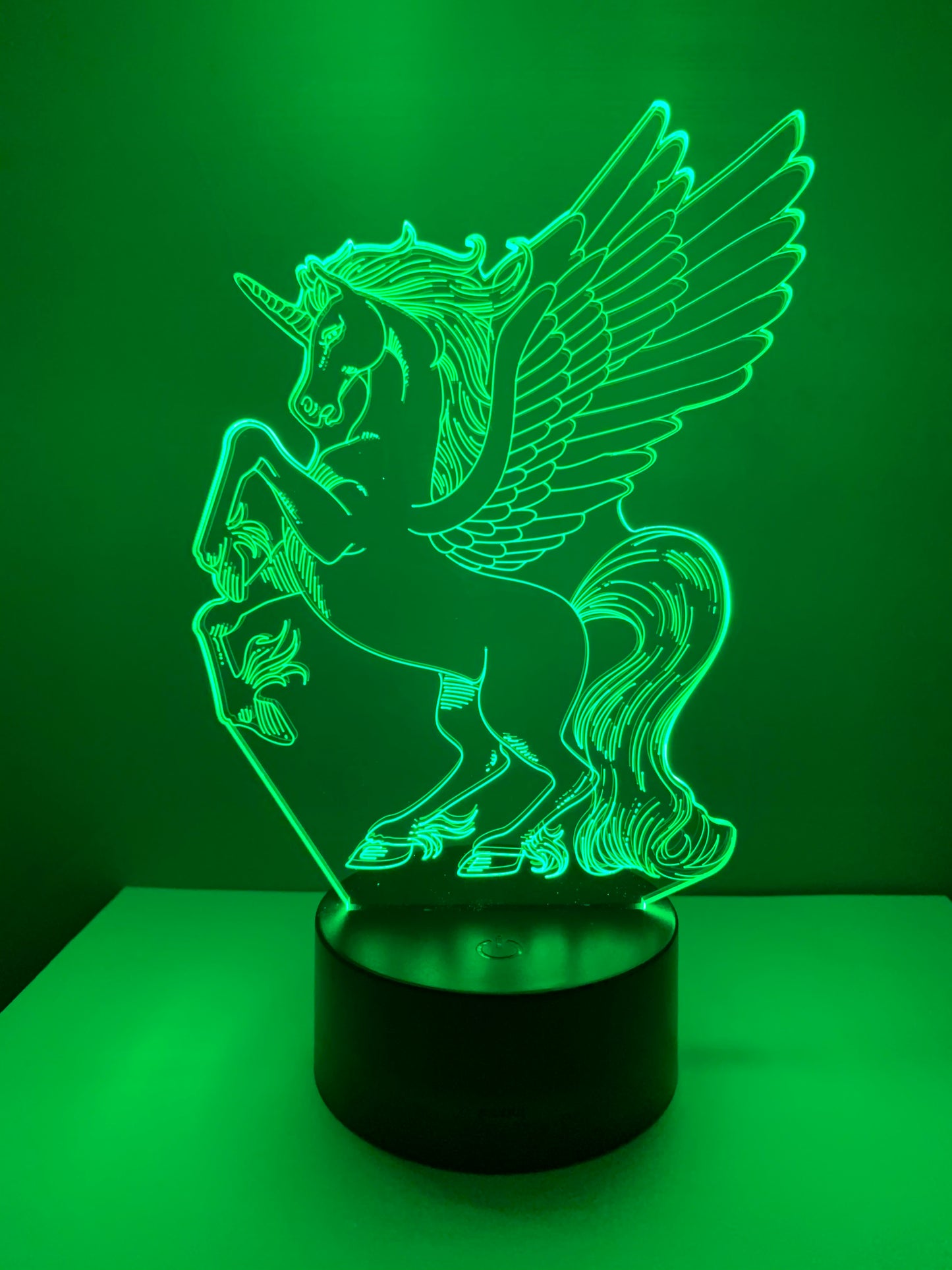 Lampe 3D DEL Licorne