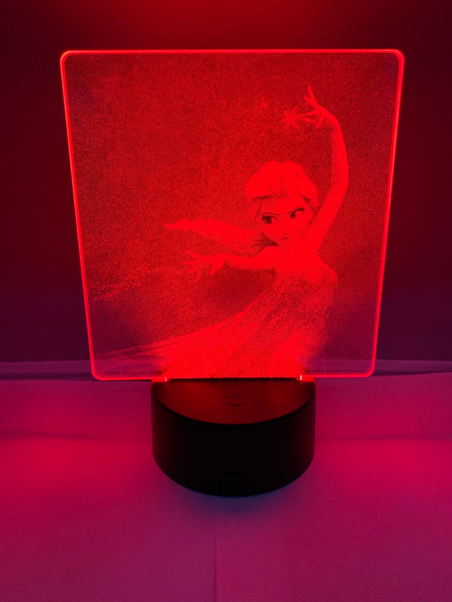 Lampe DEL Photo Réaliste Elsa La Reine des Neiges