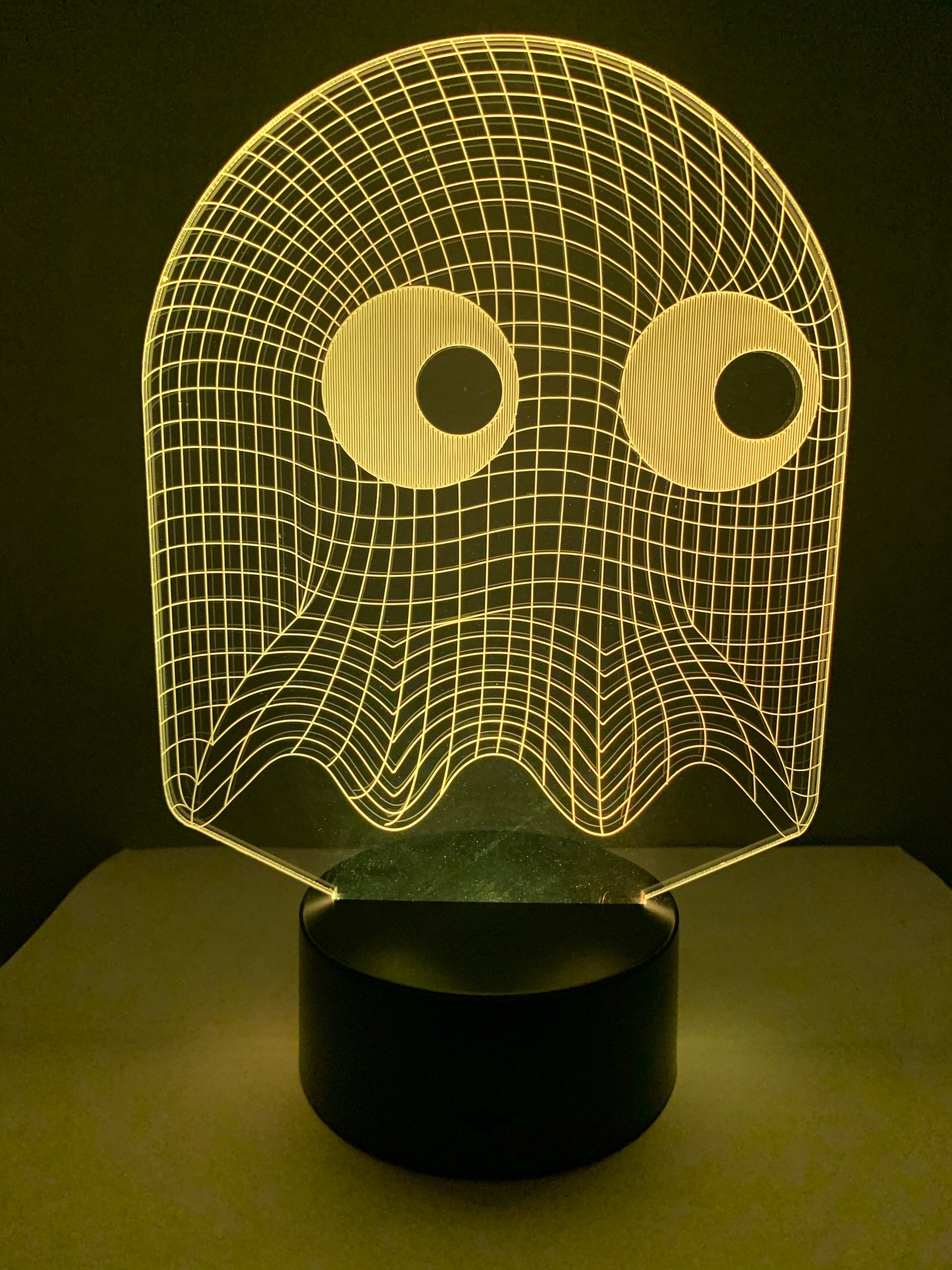 Lampe 3D DEL Fantôme Pac Man Arcade