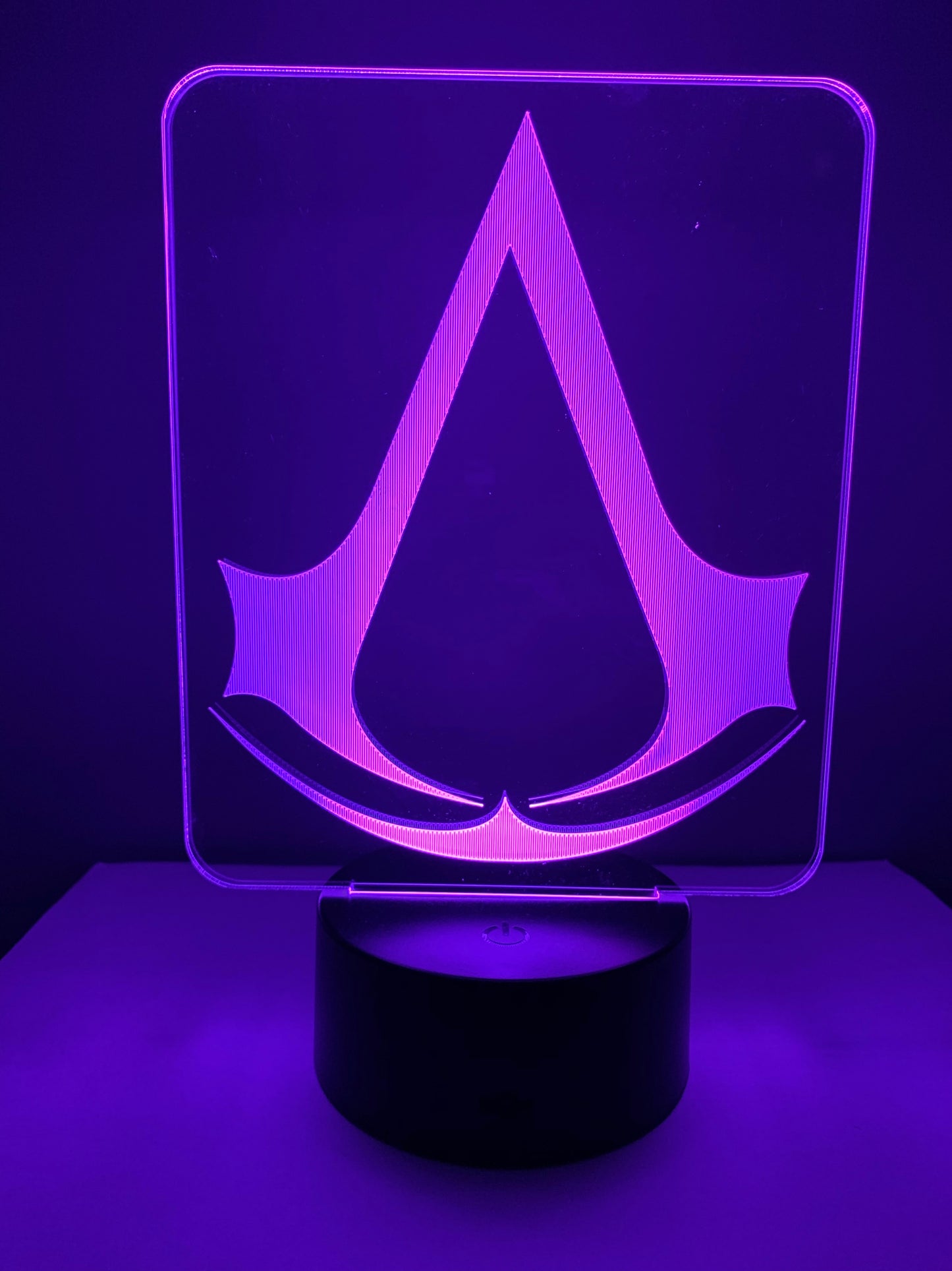 Lampe 3D DEL Logo Assassin Creed