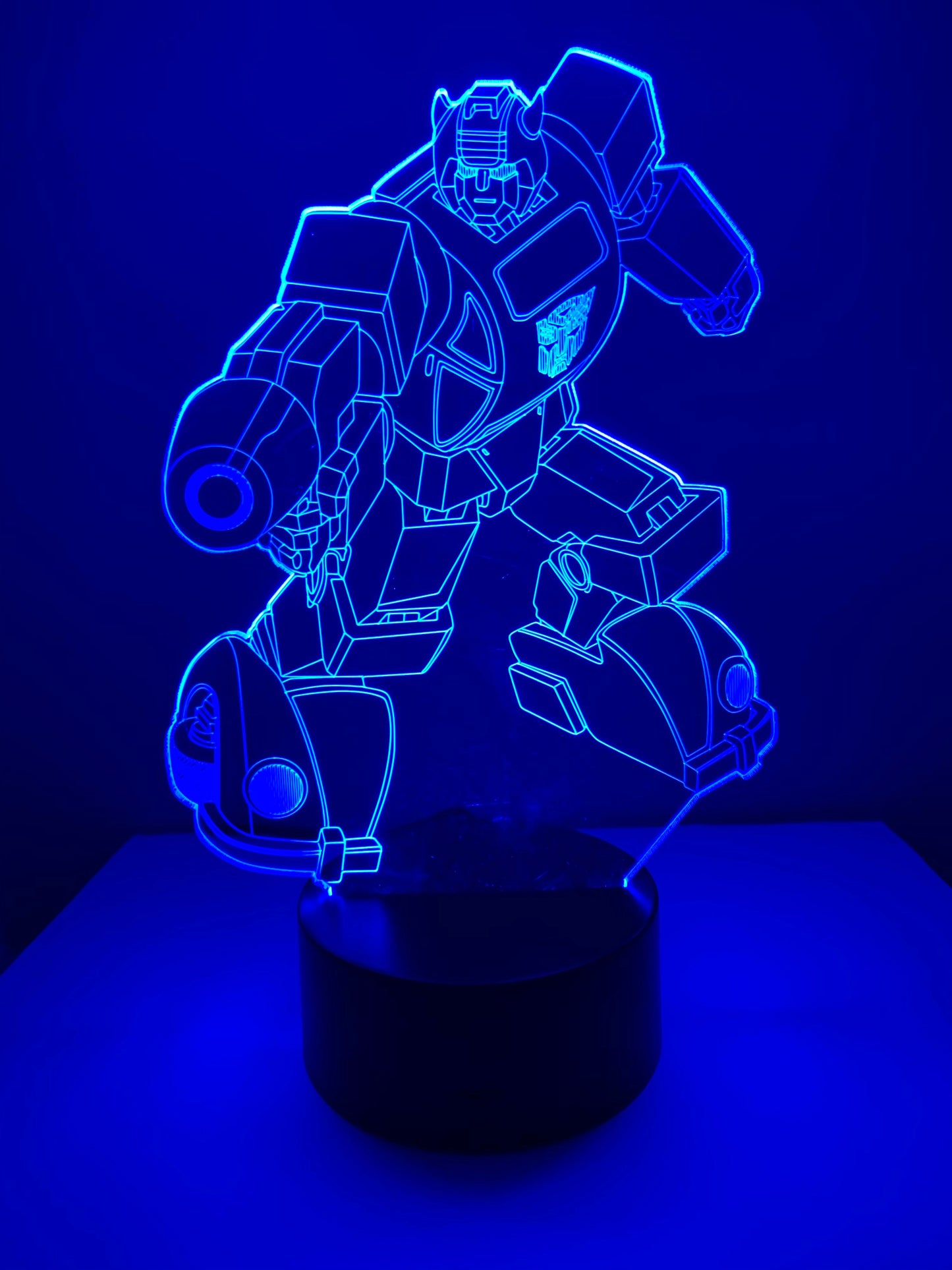 Lampe 3D DEL Bumblebee Transformer