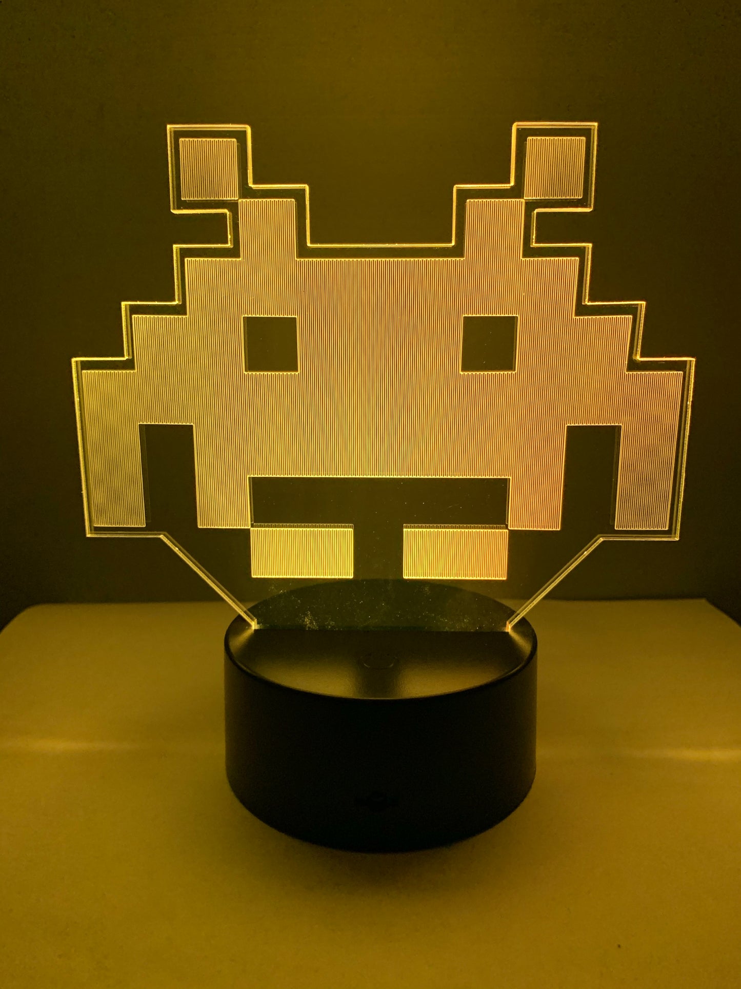 Lampe 3D DEL Alien Space Invaders Arcade