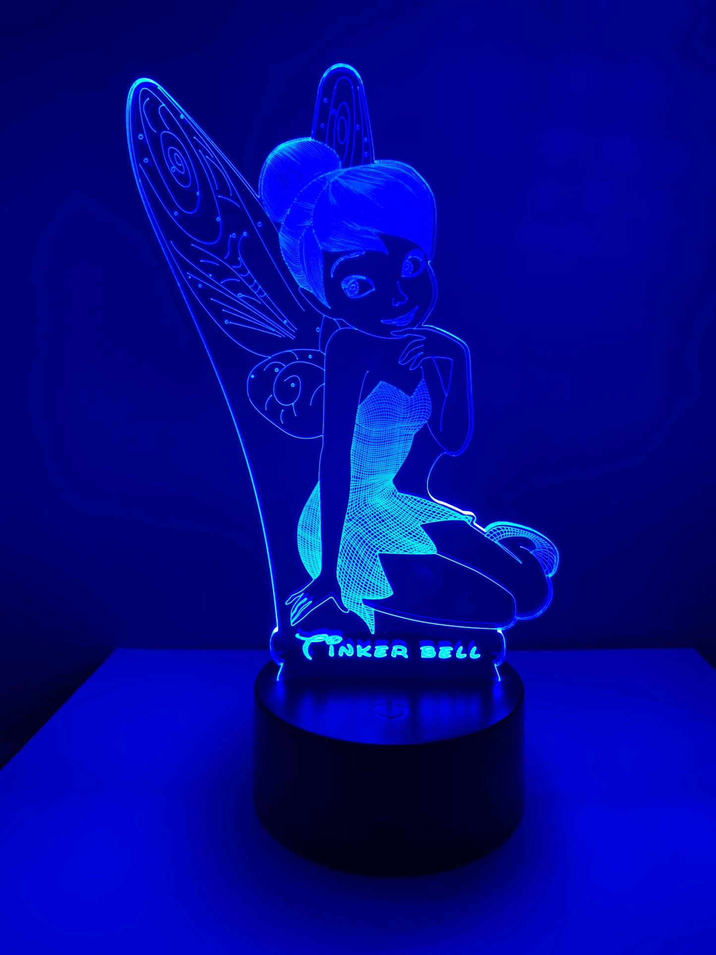 Lampe 3D DEL Fée Clochette