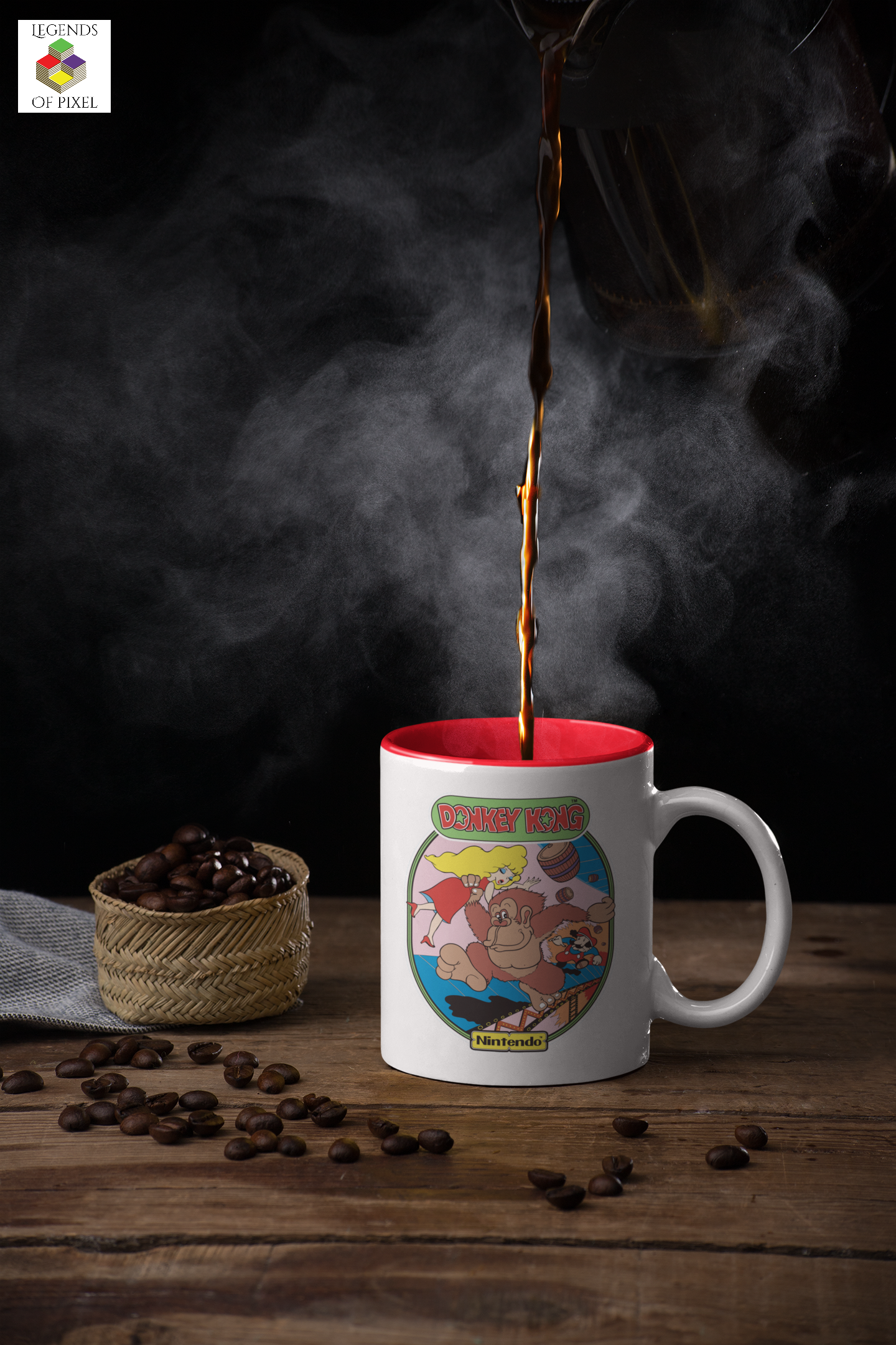 Autocollant pour tasse Donkey Kong Arcade