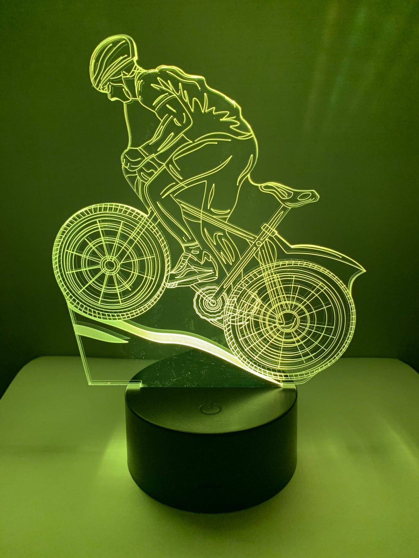 Lampe 3D DEL Cycliste Vélo - Bicyclette