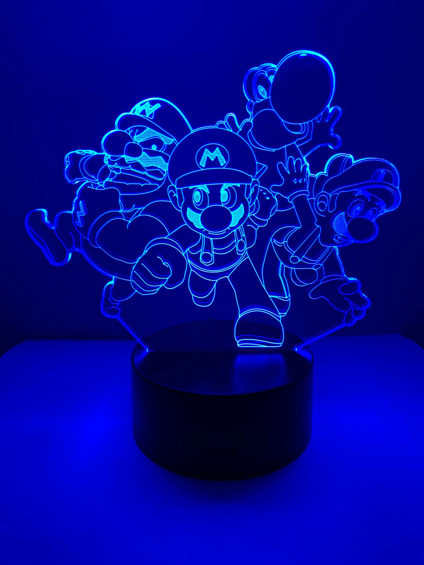 Lampe 3D DEL Personnages Super Mario
