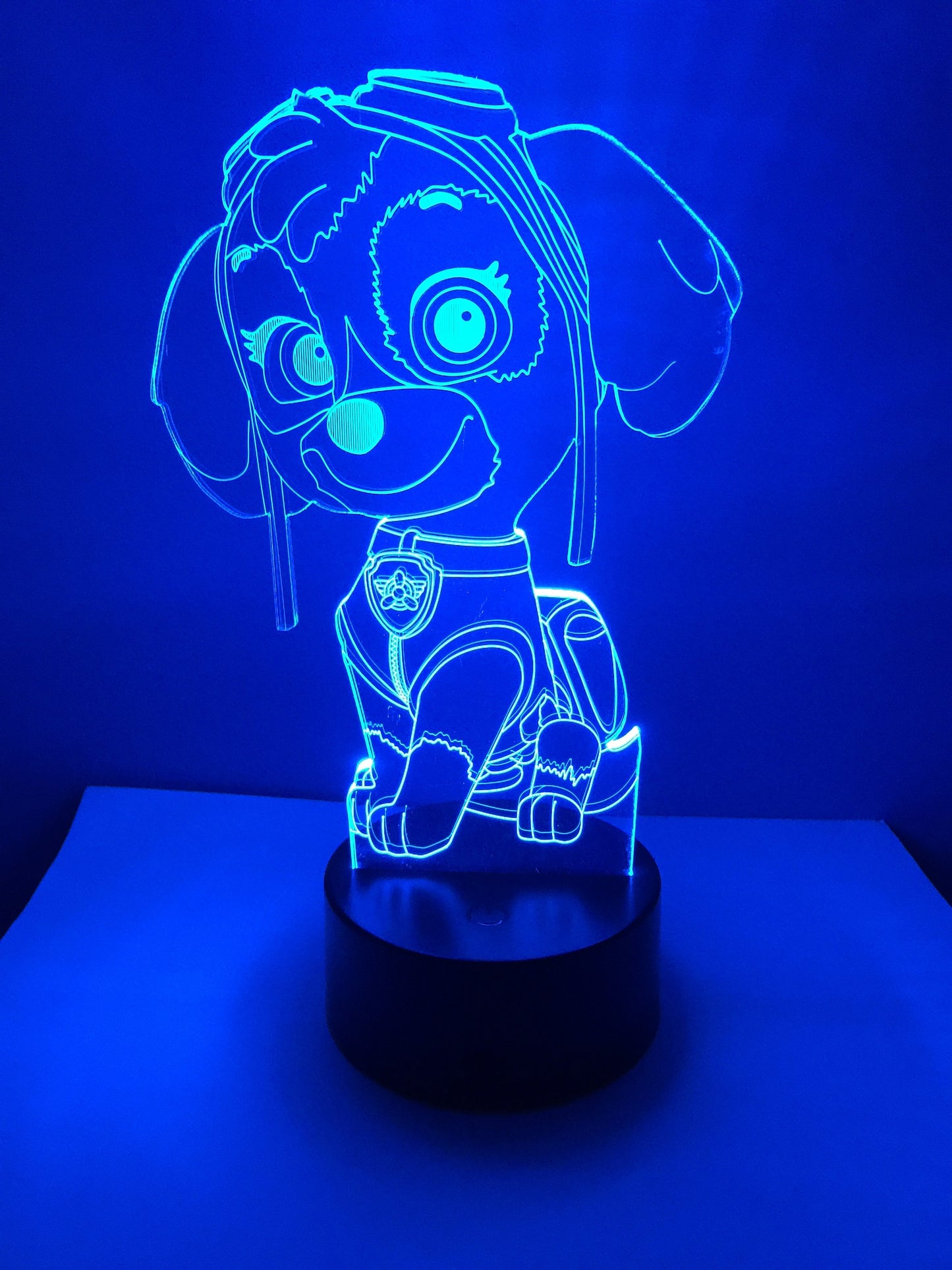 Lampe 3D DEL Skye Pat Patrouille