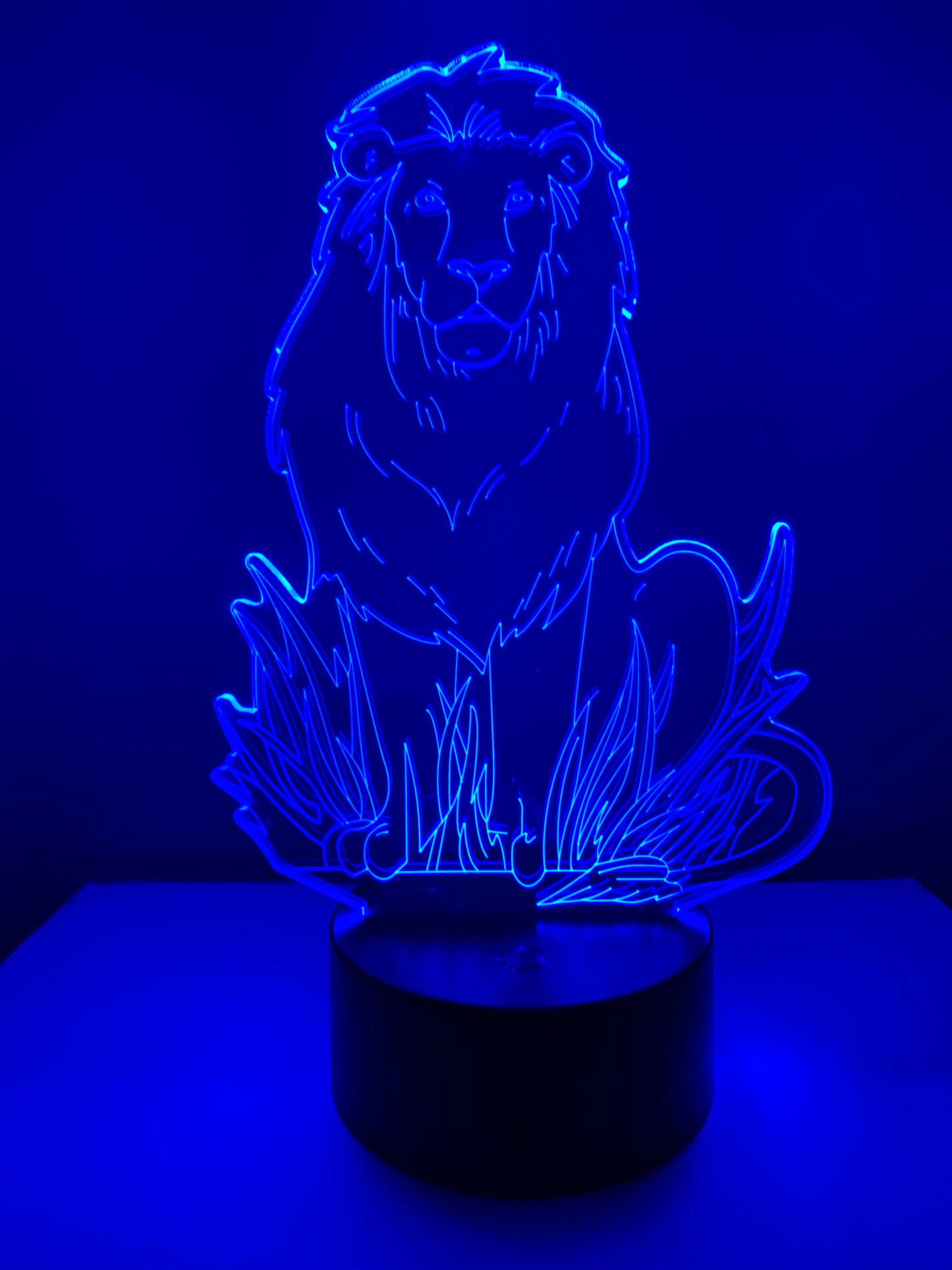 Lampe 3D DEL Lion