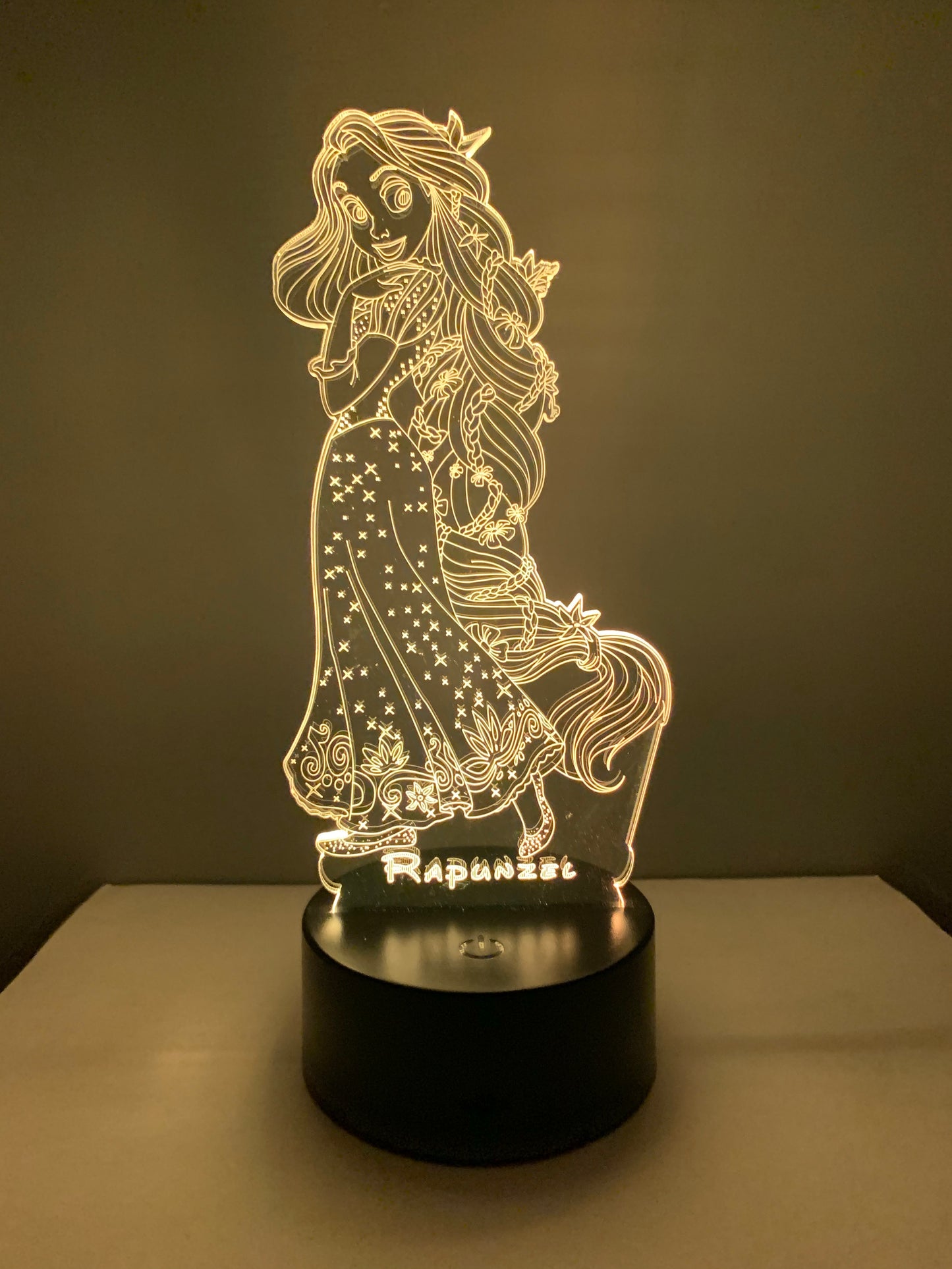 Lampe 3D DEL Raiponce Princesse