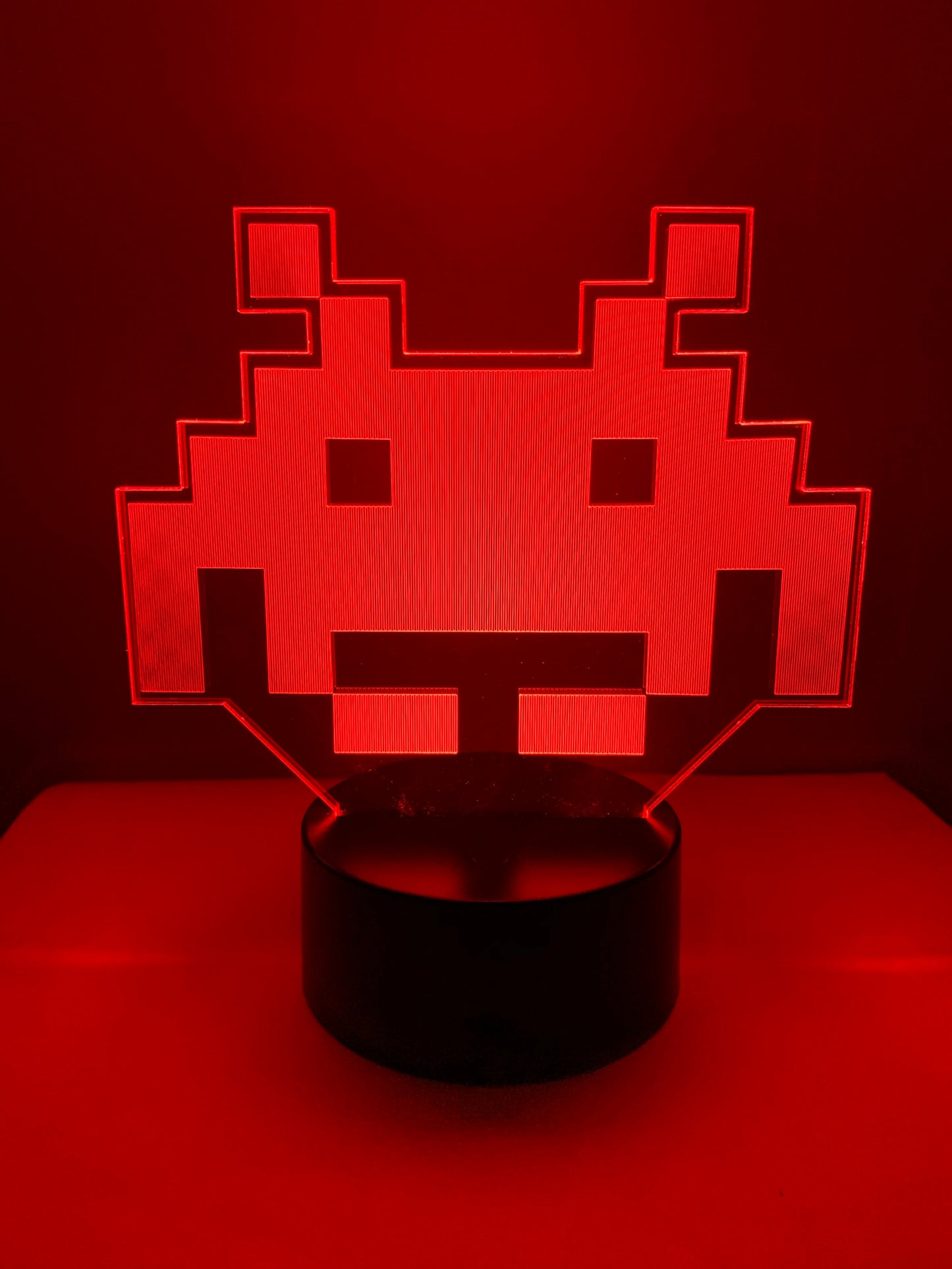 Lampe 3D DEL Alien Space Invaders Arcade