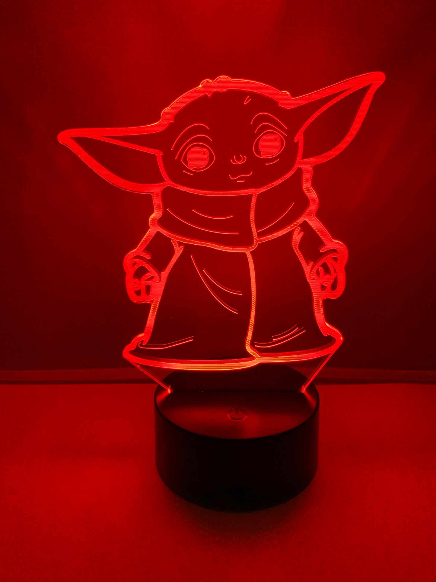 Lampe 3D DEL Grogu Bébé Yoda Star Wars