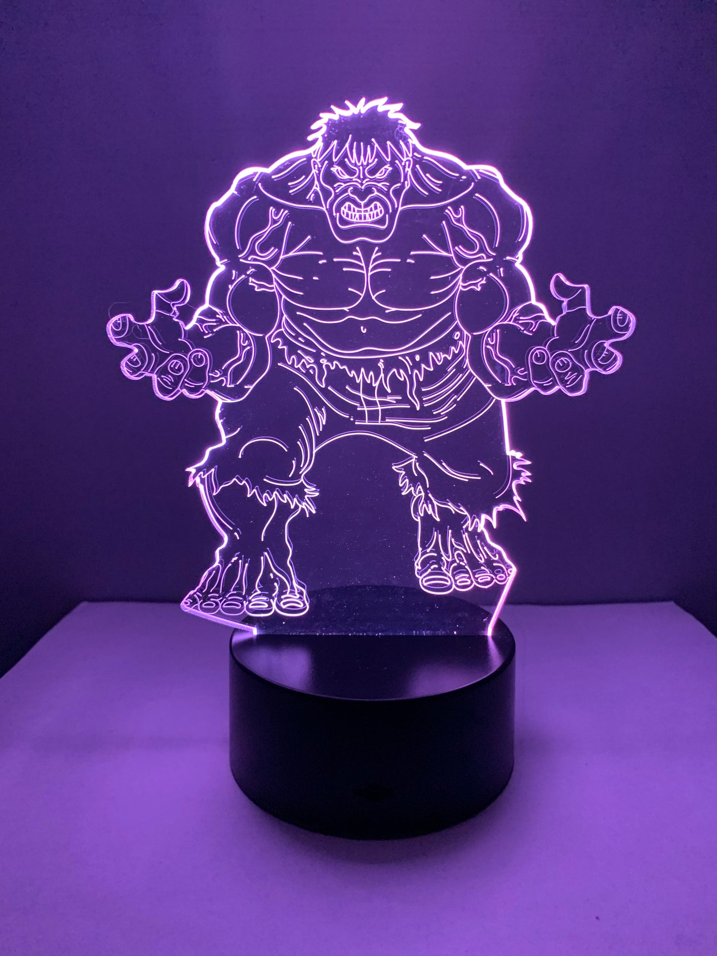 Lampe 3D DEL Hulk