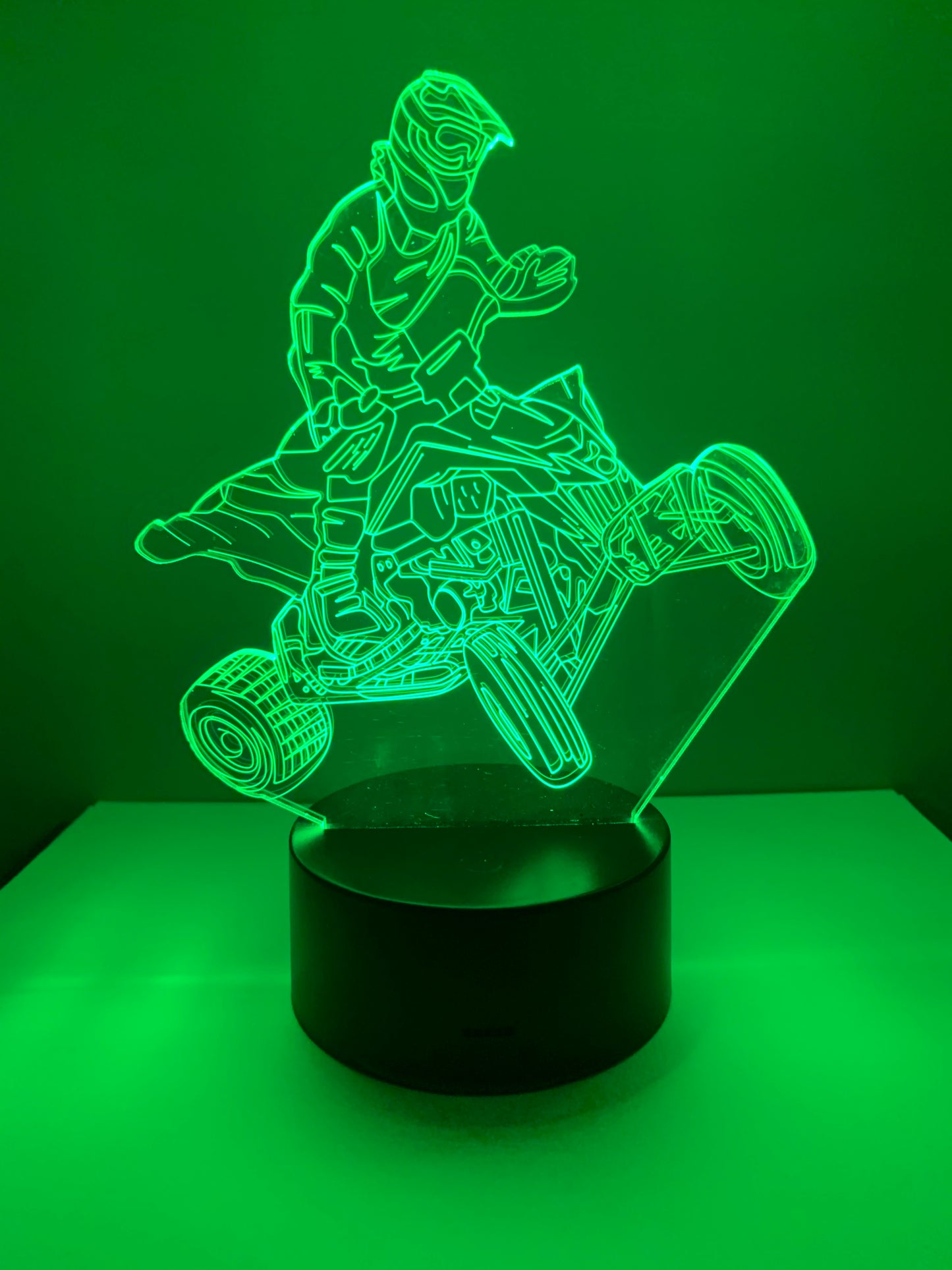 Lampe 3D DEL 4 Roues VTT