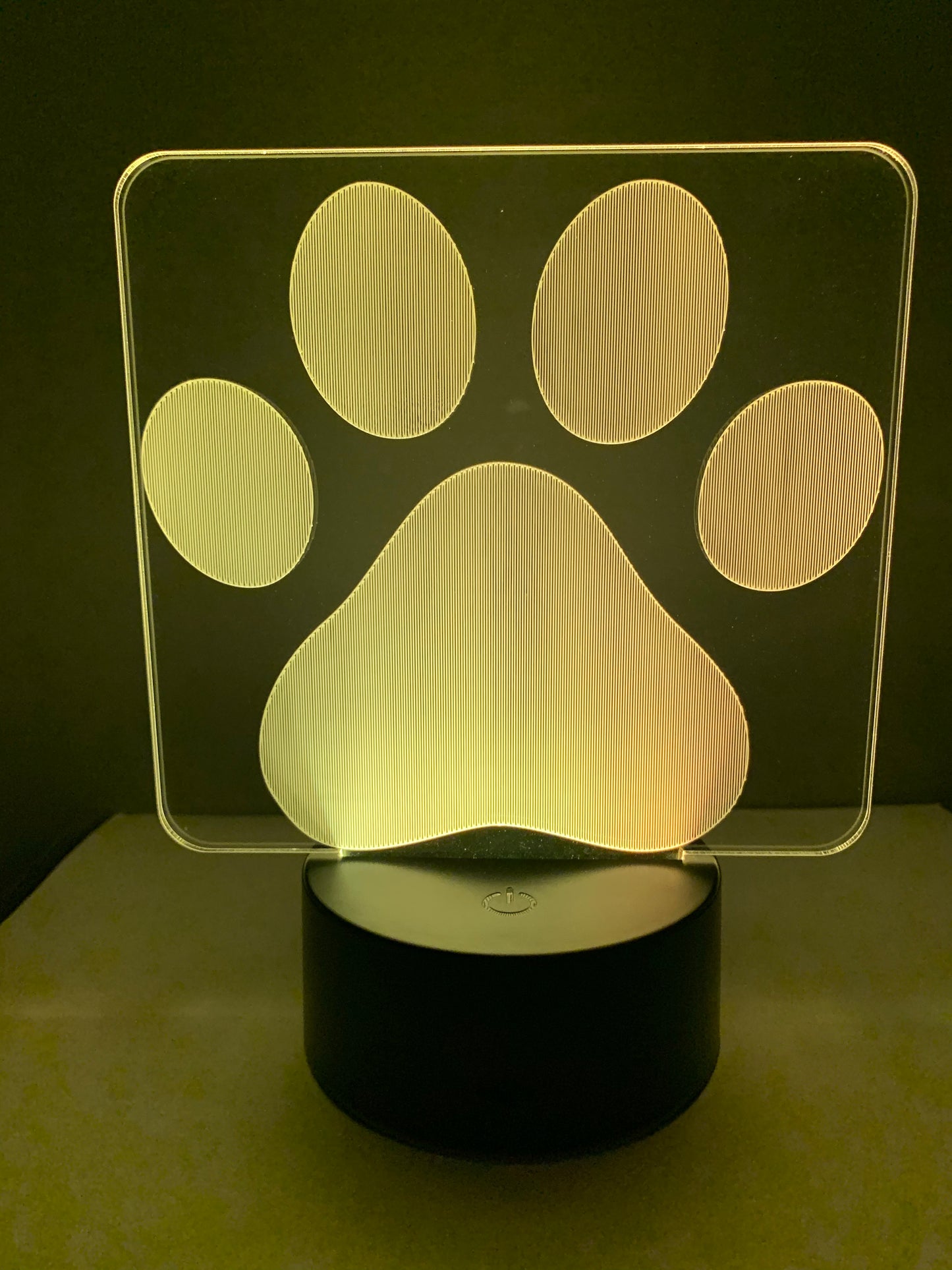Lampe 3D DEL Patte de chien