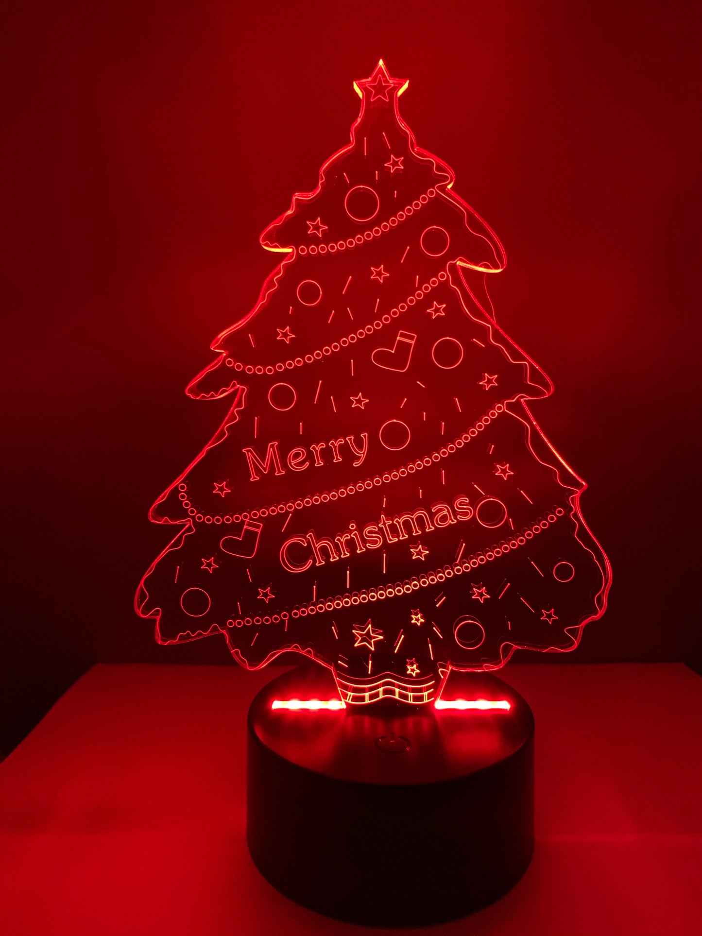 Lampe 3D DEL Sapin de Noël