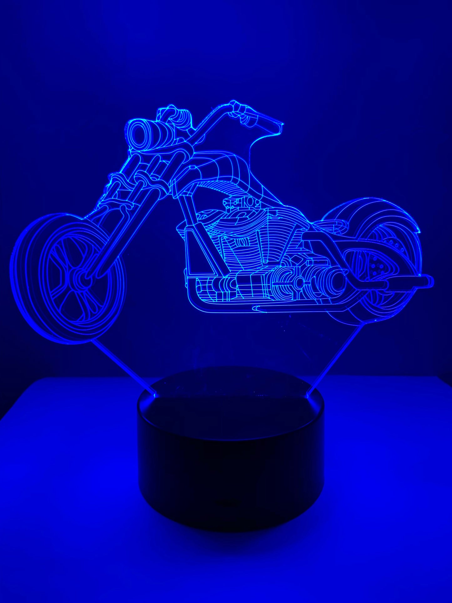 Lampe 3D DEL Moto Harley