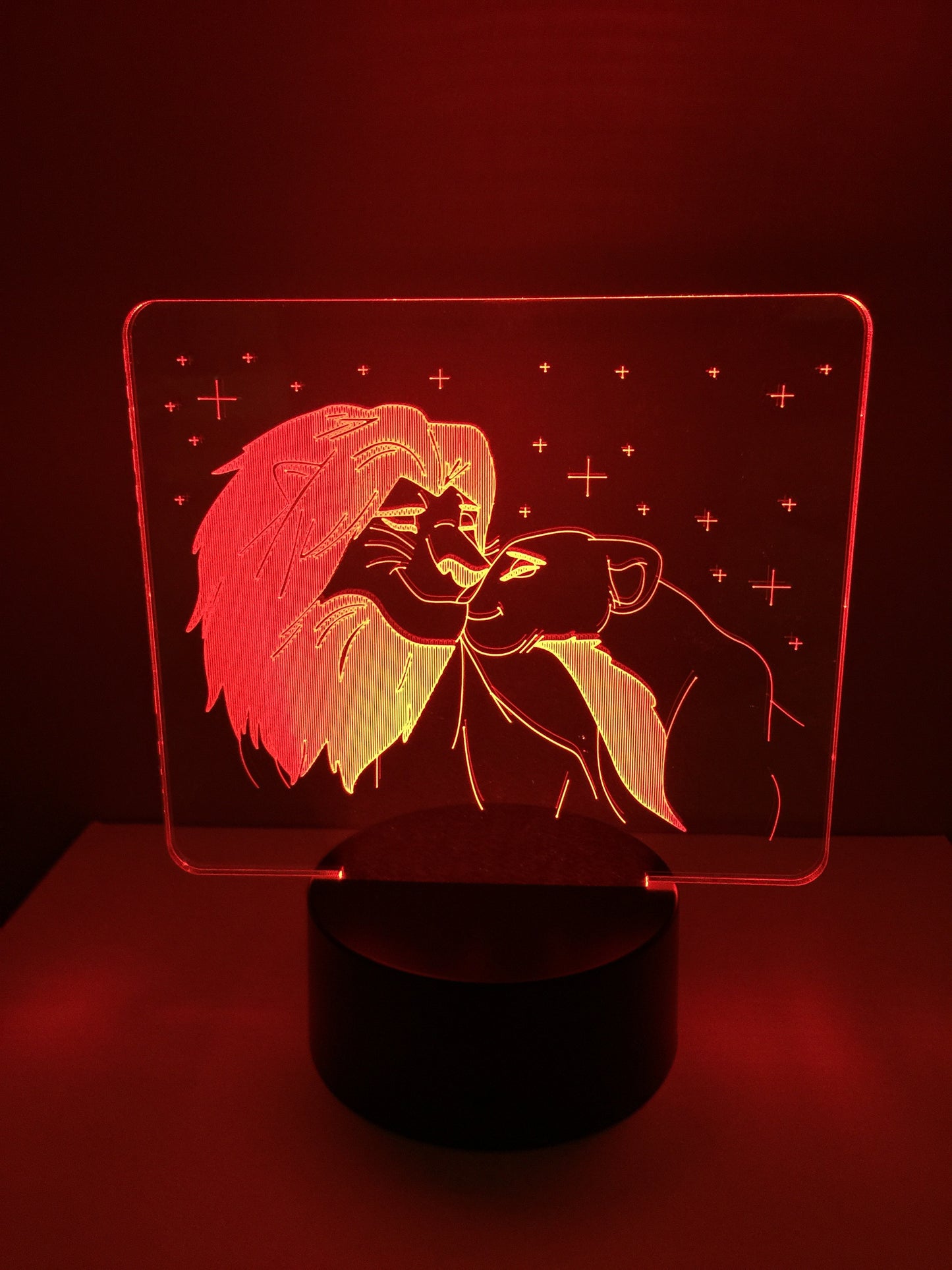 Lampe 3D DEL Le Roi lion