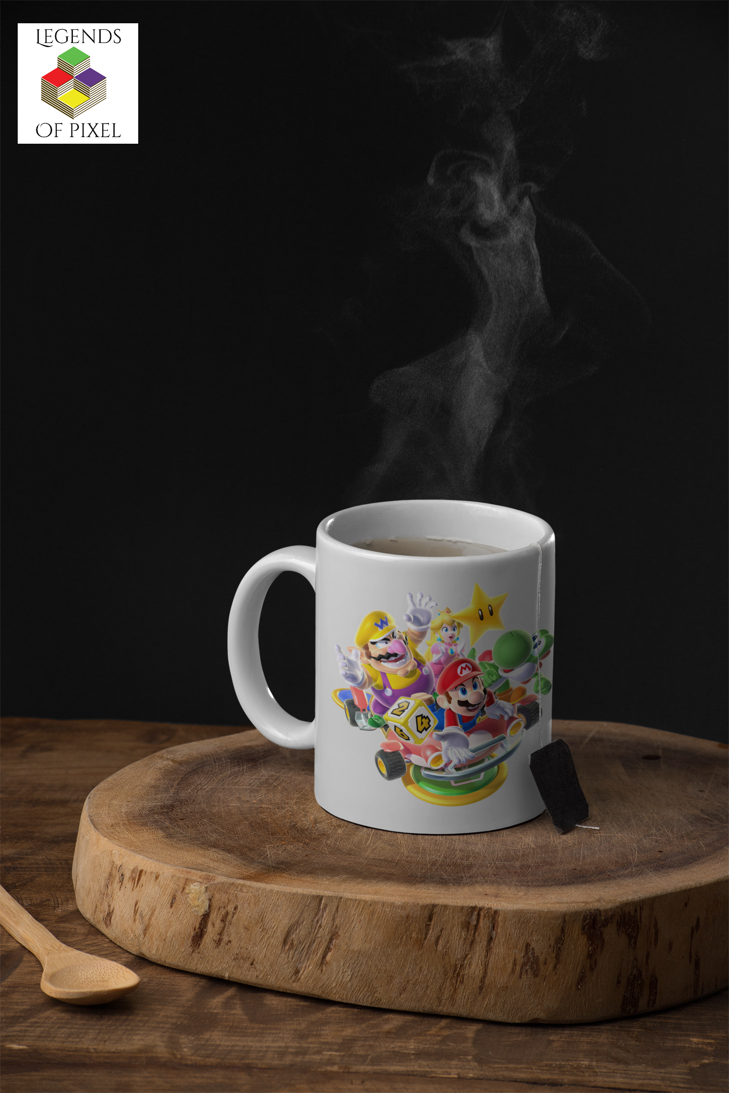 Autocollant pour tasse Mario Party