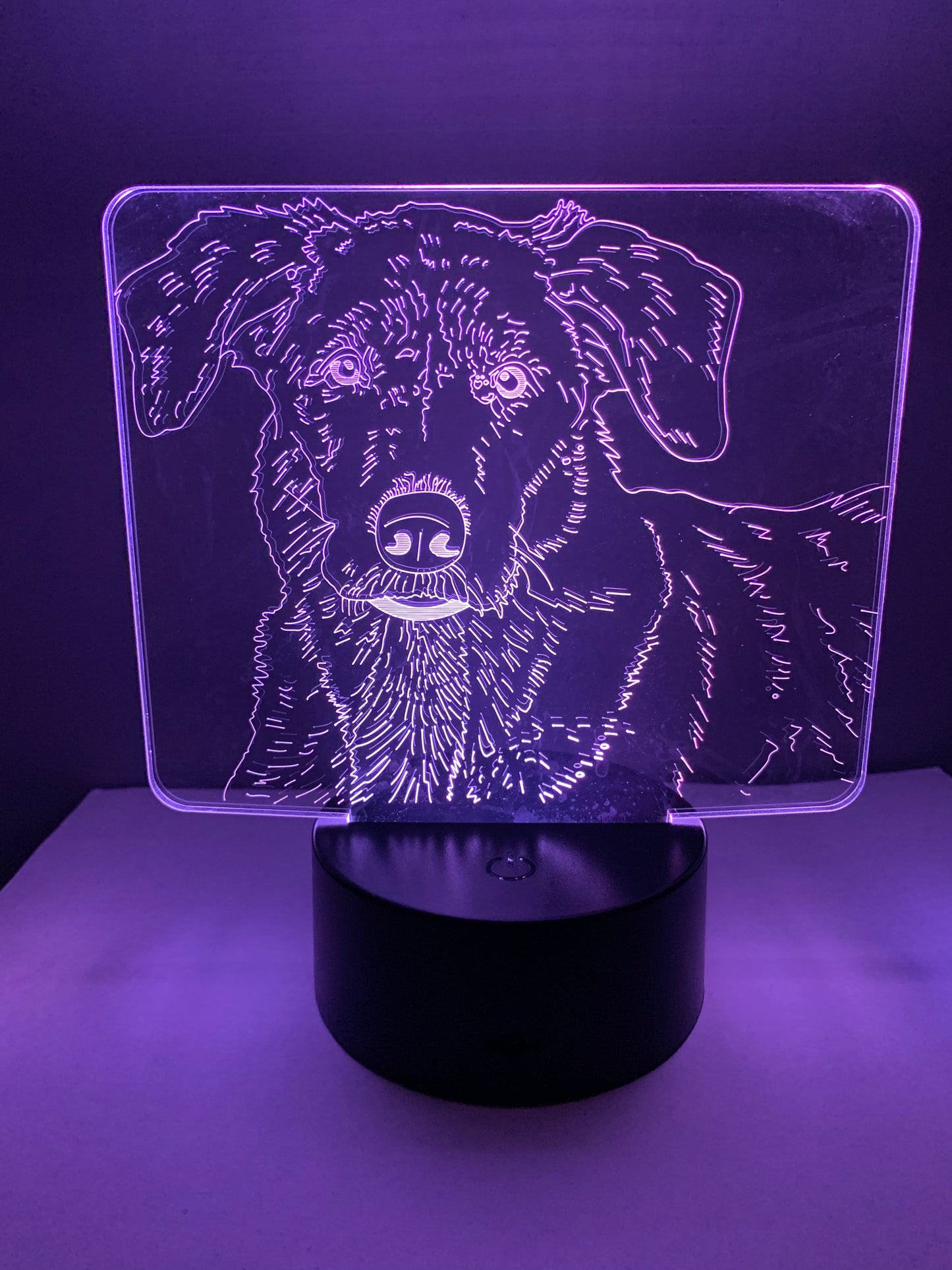 Lampe 3D DEL Chien Labrador