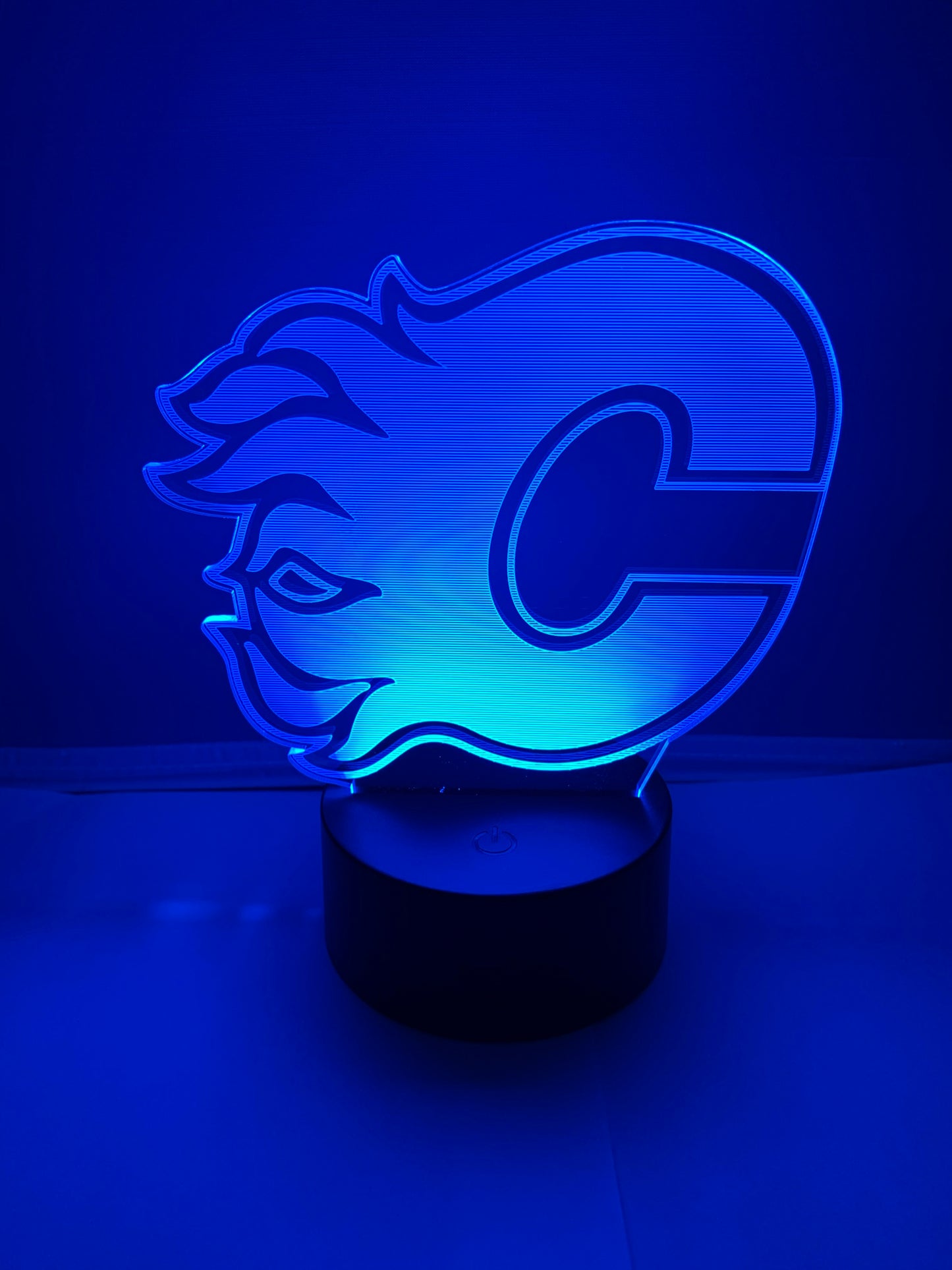 Lampe 3D DEL Hockey Les Flames de Calgary🔥