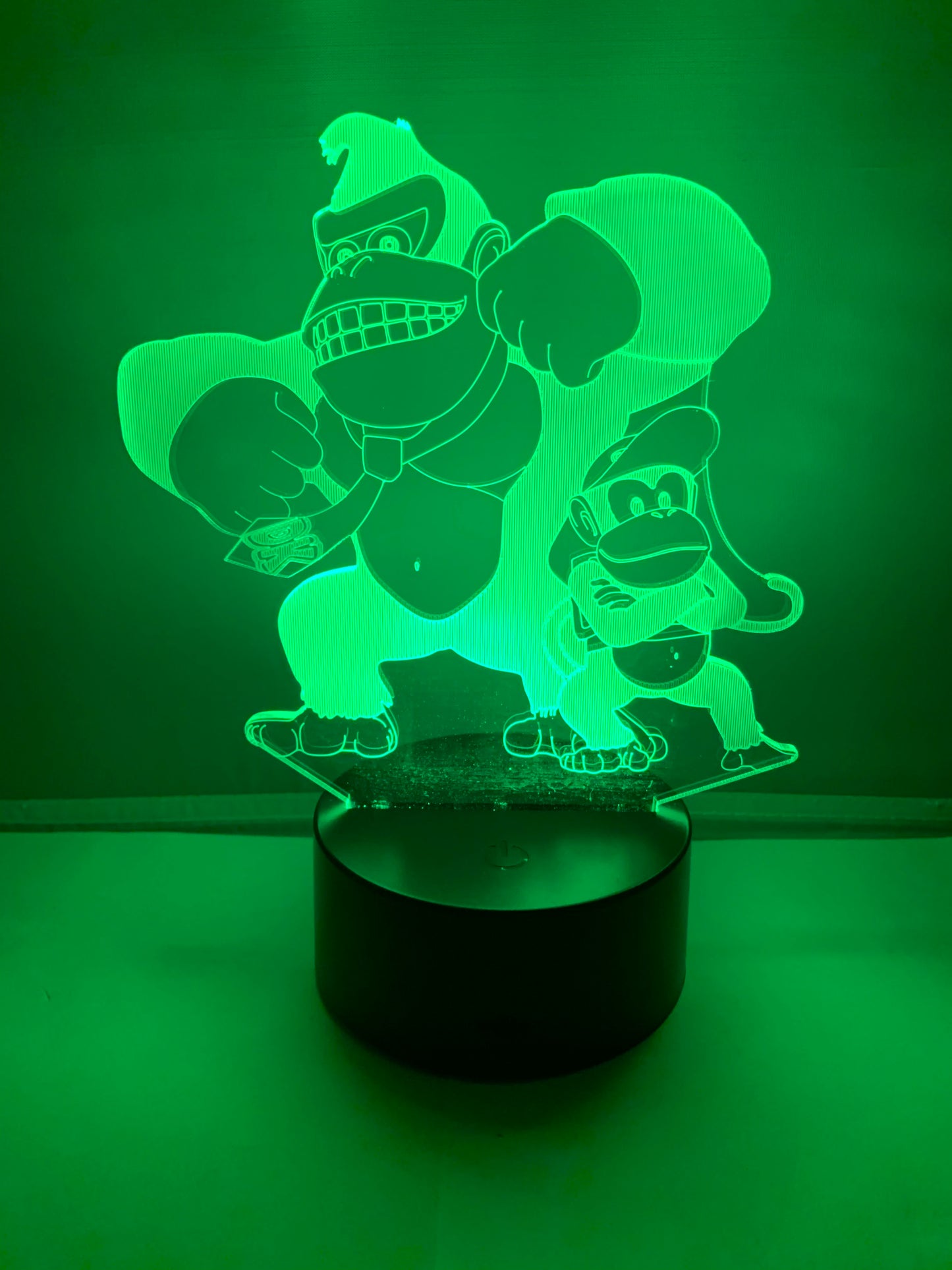 Lampe 3D DEL Donkey et Diddy Kong
