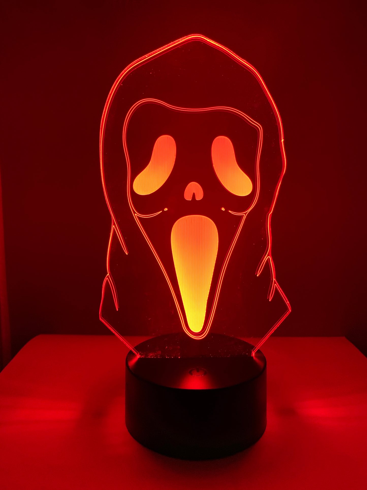 Lampe 3D DEL Masque de Frisson (Film Scream)